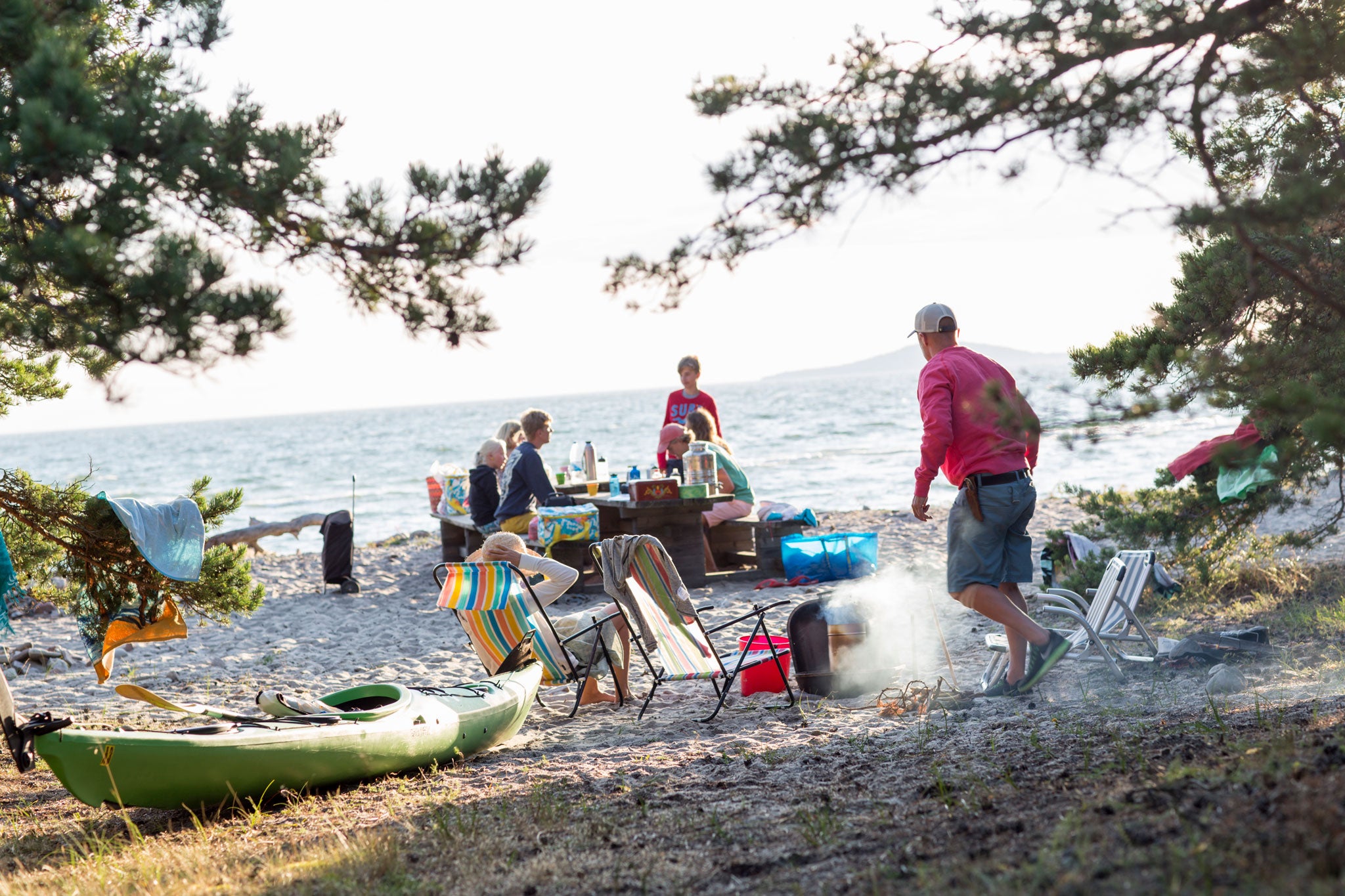 In Denmark, the mid-summer feast is eaten on the beach (Getty)