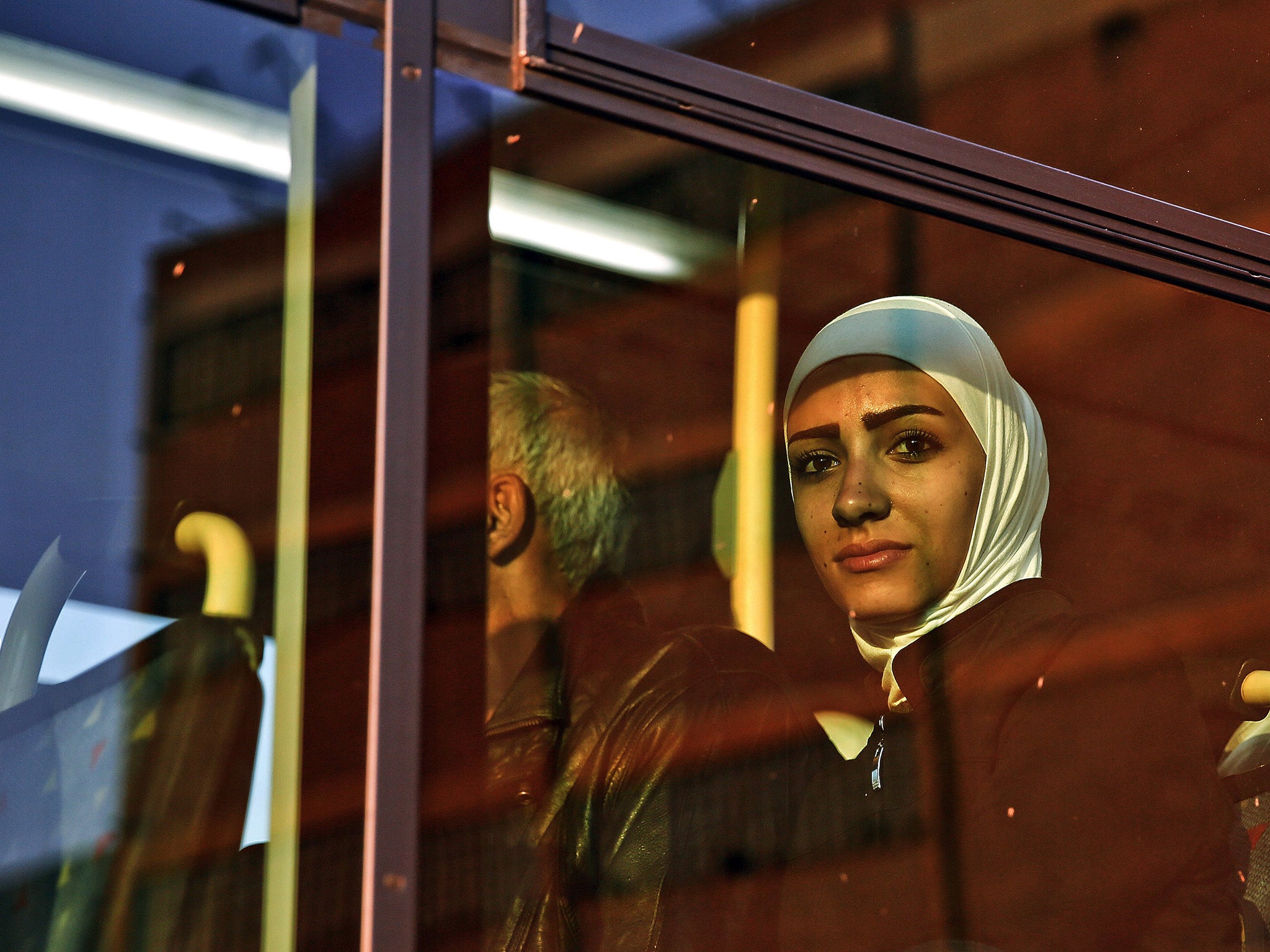 A Syrian refugee in Piraeus, near Athens