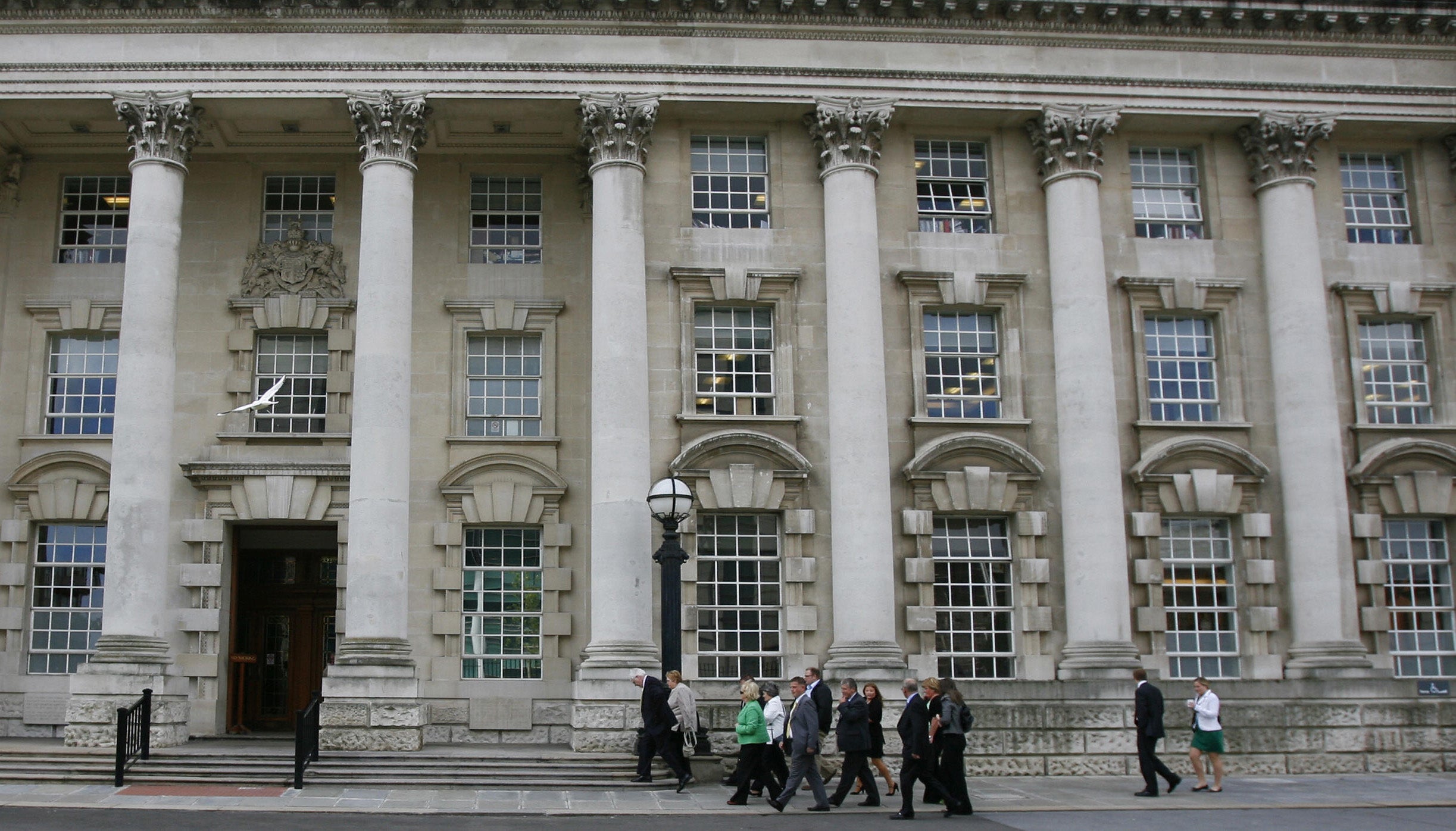Belfast High Court (pictured) opened a judicial review of the case today