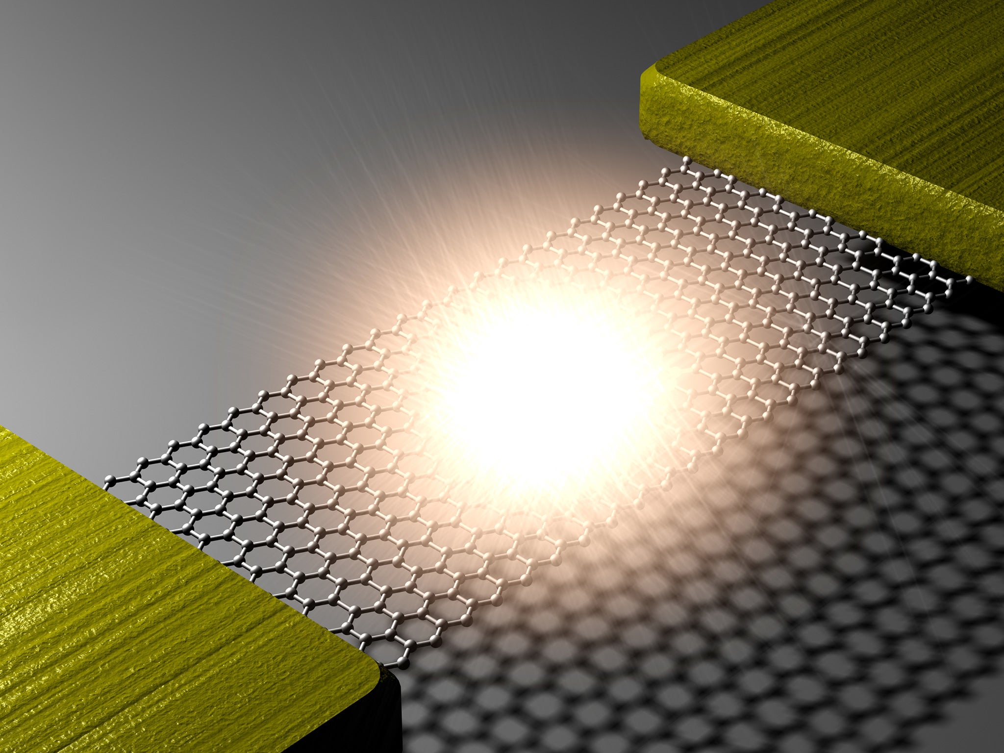 The light was so intense it could be seen with the naked eye even though it was on the atomic scale