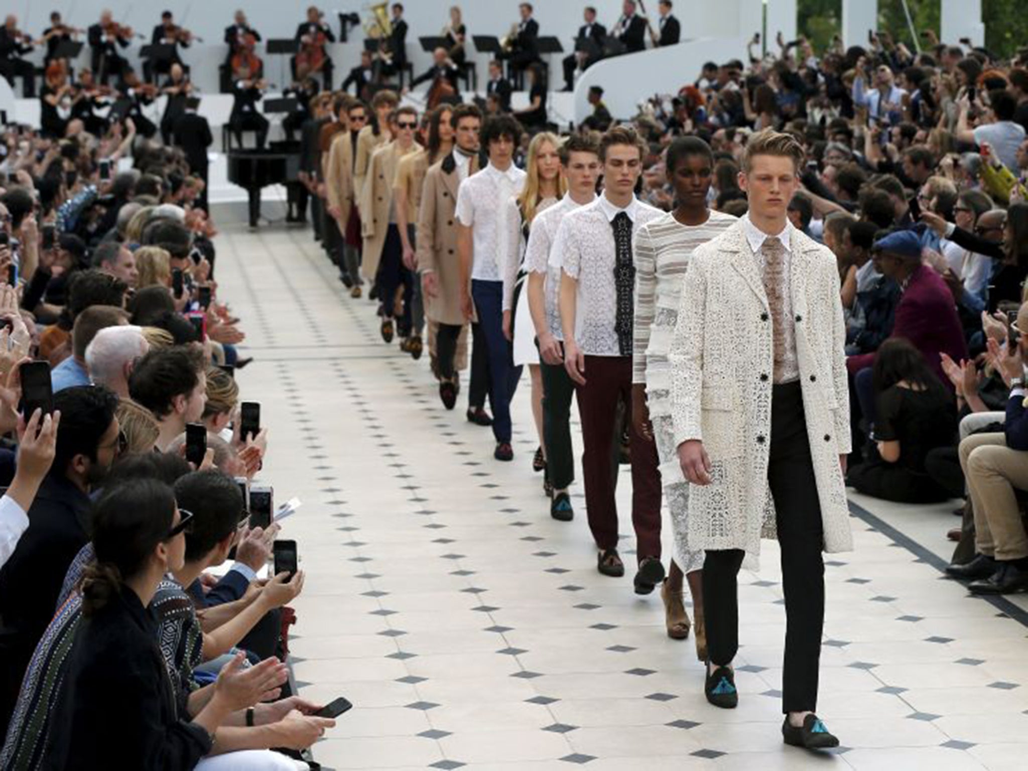 Burberry has multiple clothing lines, as well as fragrance and beauty, helping to rake in annual sales of £2.5bn