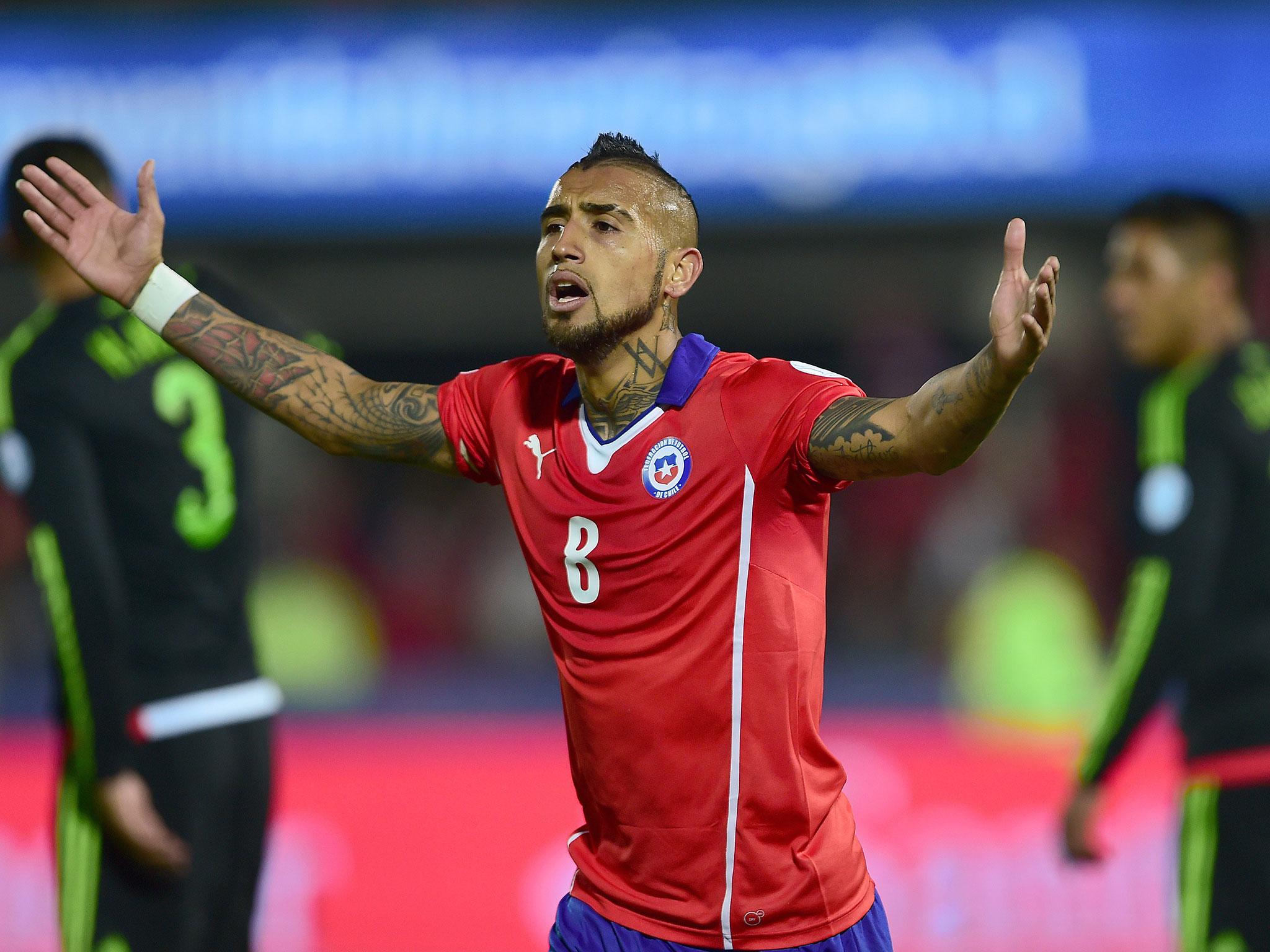 Chile midfielder Arturo Vidal