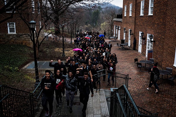 Students protested for three days after the arrest at the University of Virginia