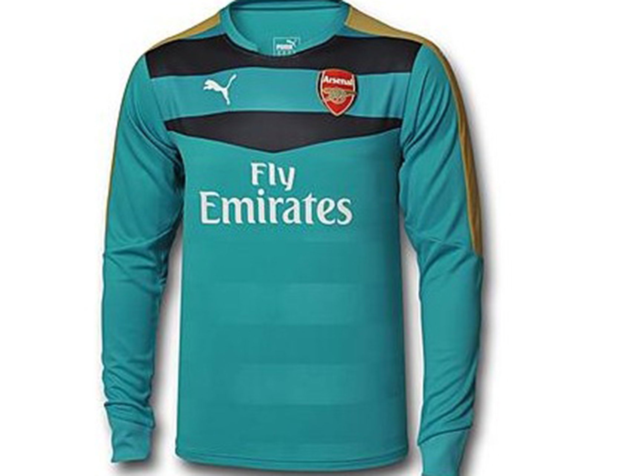 Arsenal's new goalkeeper shirt