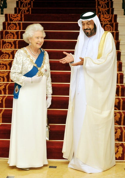 The Sheikh, pictured here with the Queen in 2010, is keen to 'bring happiness to people'