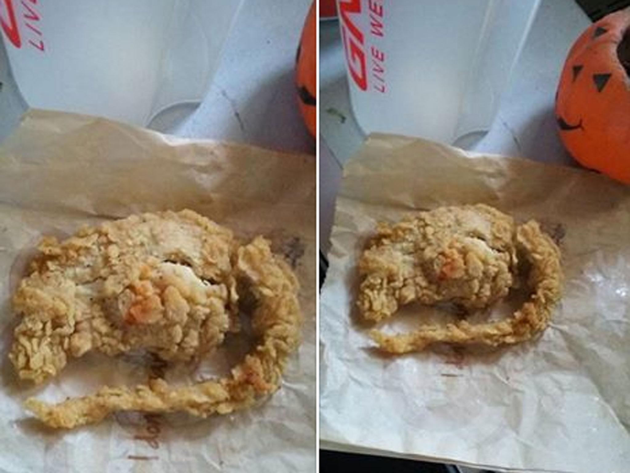 A man claimed to have found a fried rat in his KFC meal