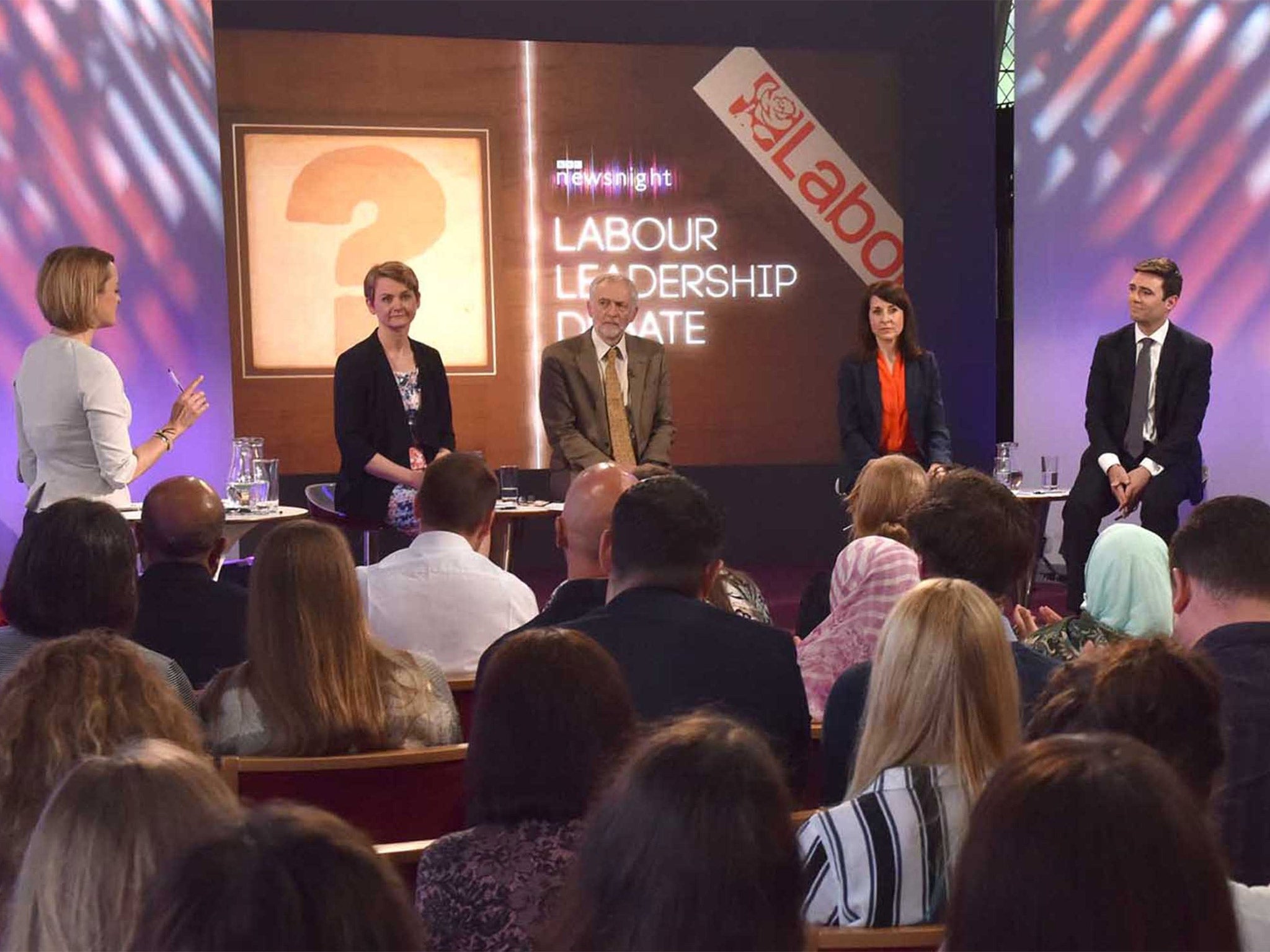 The television showdown was broadcast live from Nuneaton