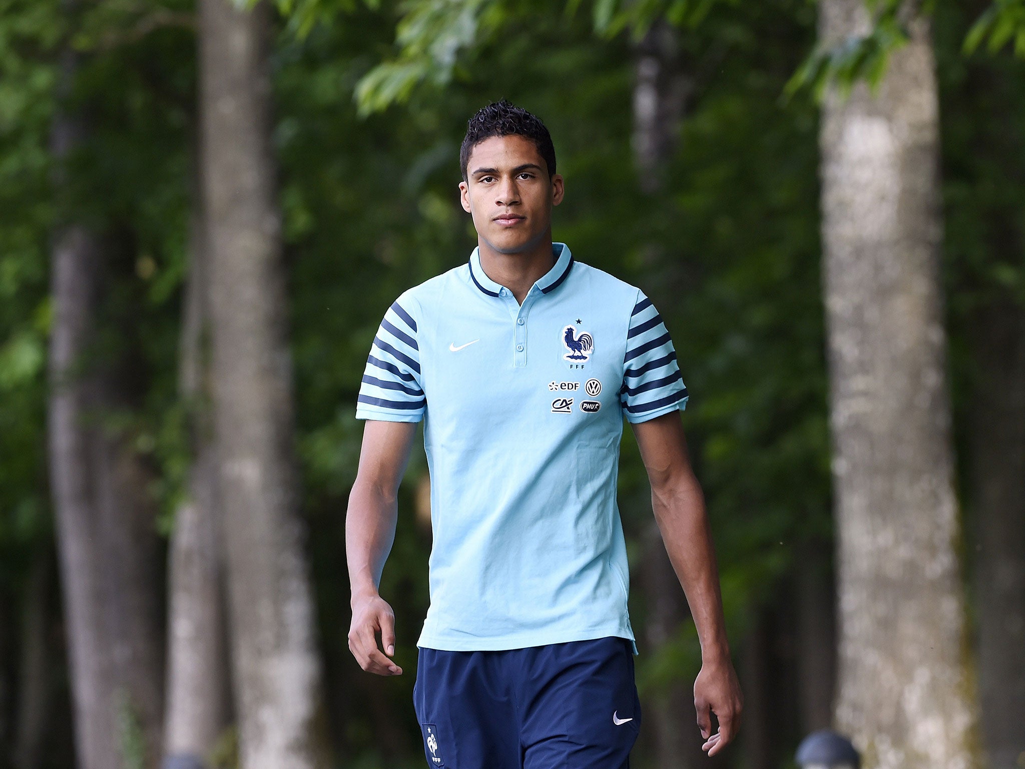 Raphael Varane of Real Madrid has interested Manchester United