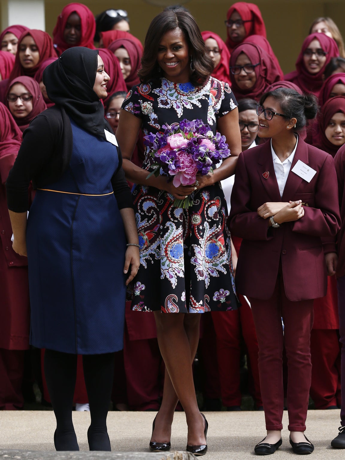 Michelle Obama in Mary Katrantzou