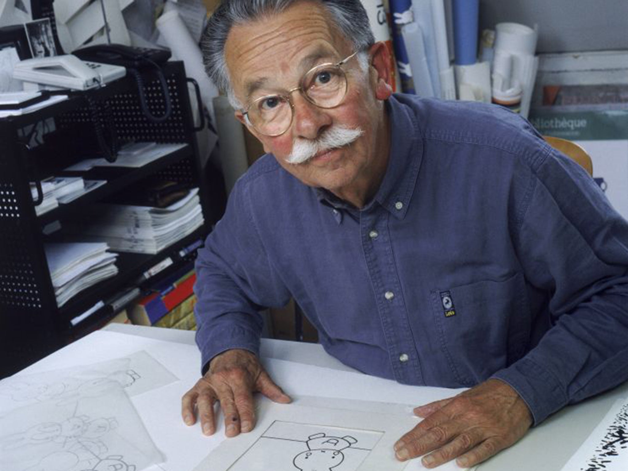 Dick Bruna in his studio