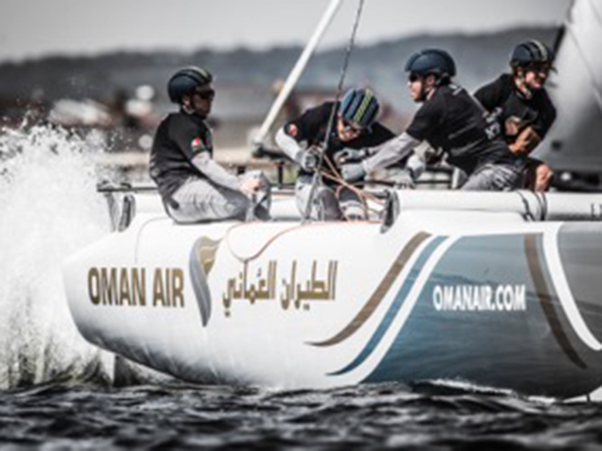 Stevie Morrison turned in a series of satisfying first day results on Oman Air at the Extreme Sailing Series regatta in Cardiff