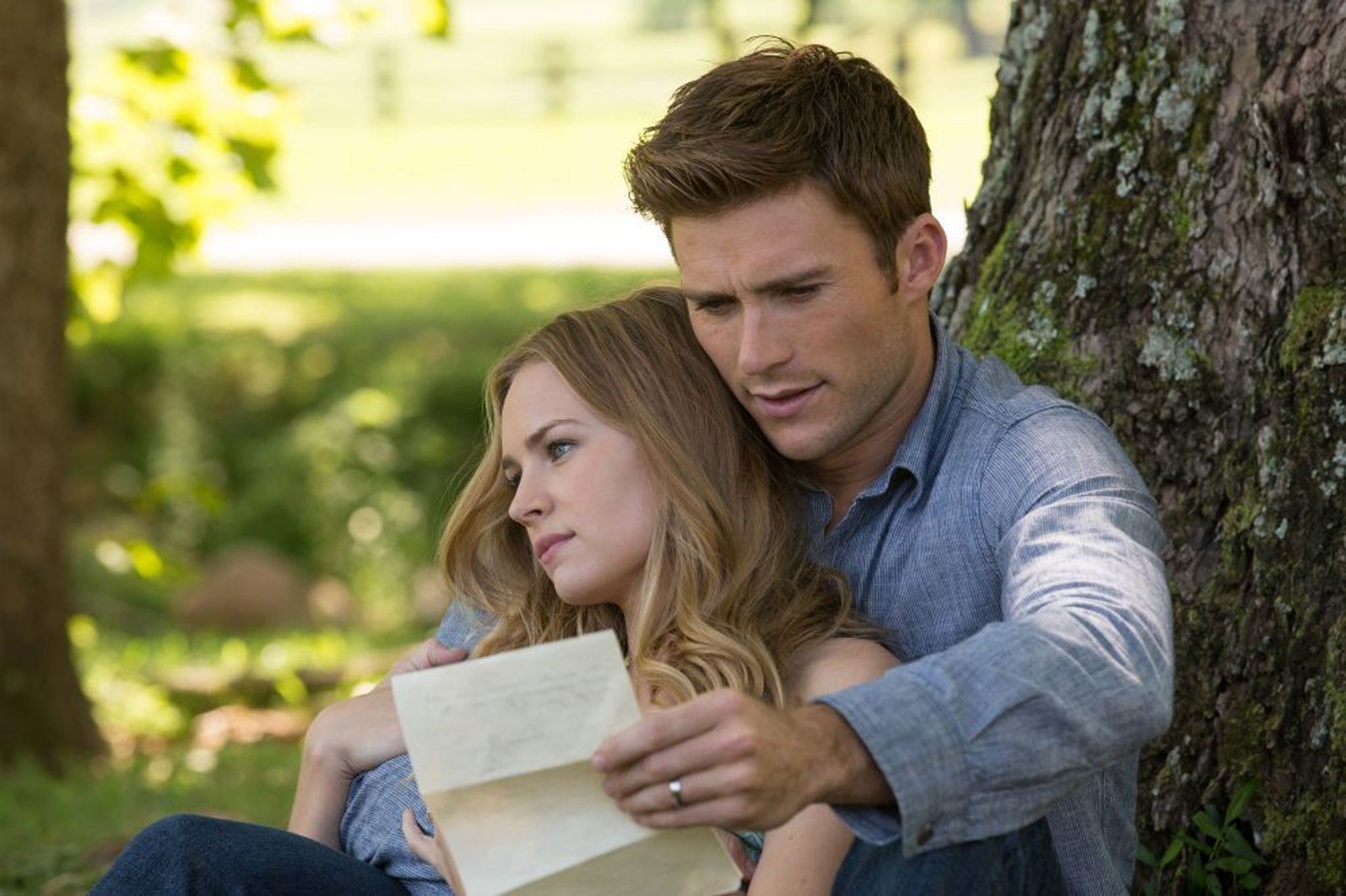 Treacly and manipulative: Scott Eastwood and Britt Robertson in The Longest Ride