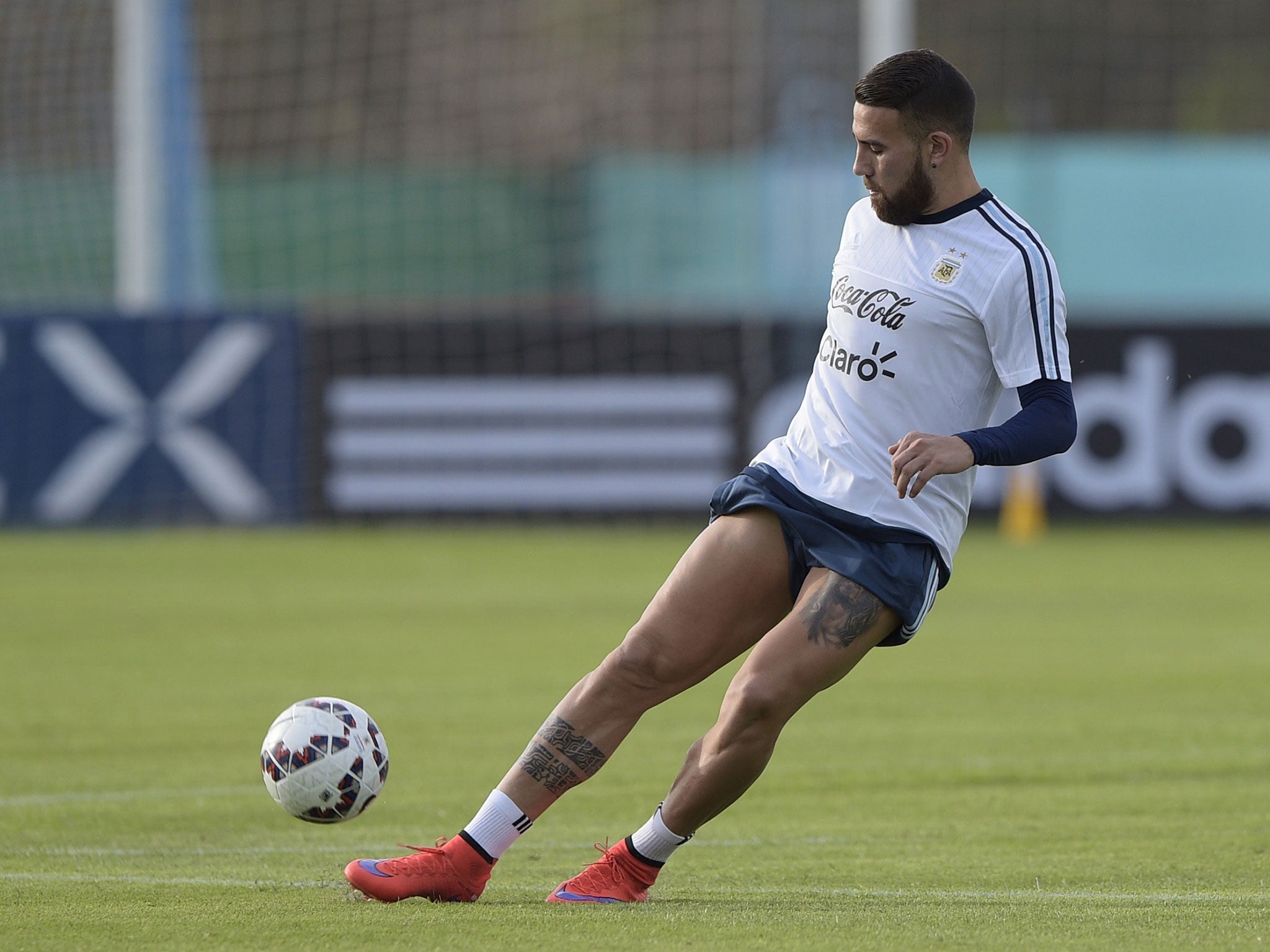 Nicolas Otamendi during Argentina training