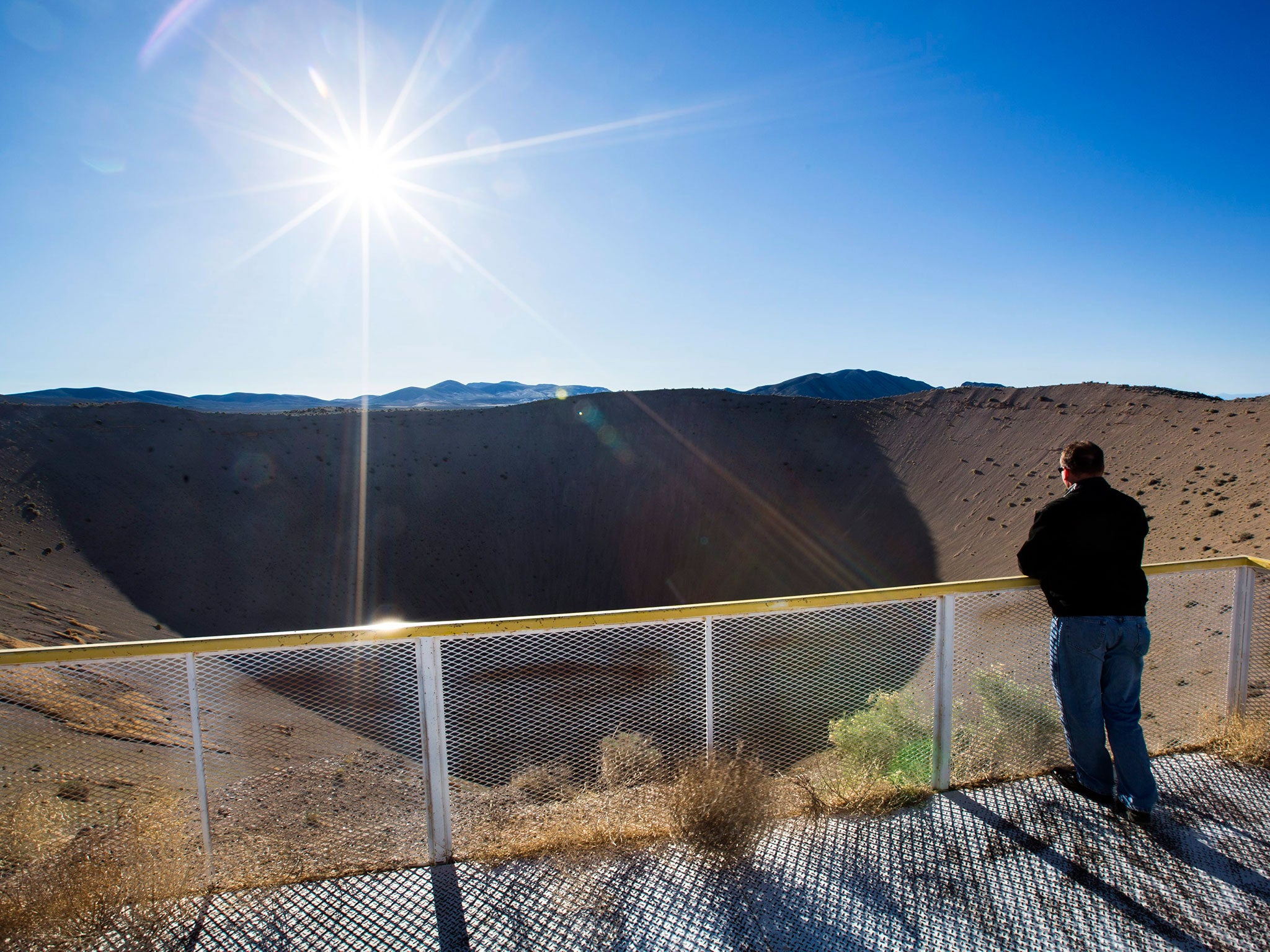 The Sedan Crater, formed by a 104-kiloton thermonuclear detonation in 1962, is a major draw for visitors hoping to land a spot on one of 12 annual tours of the Nevada National Security Site, 100 miles (160 kilometers) northwest of Las Vegas, Nevada