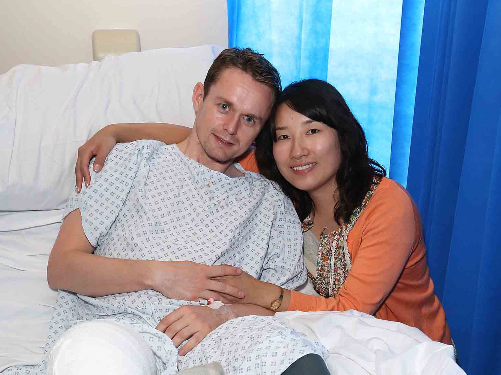 Paul Mullan with his partner Yuriko Taya