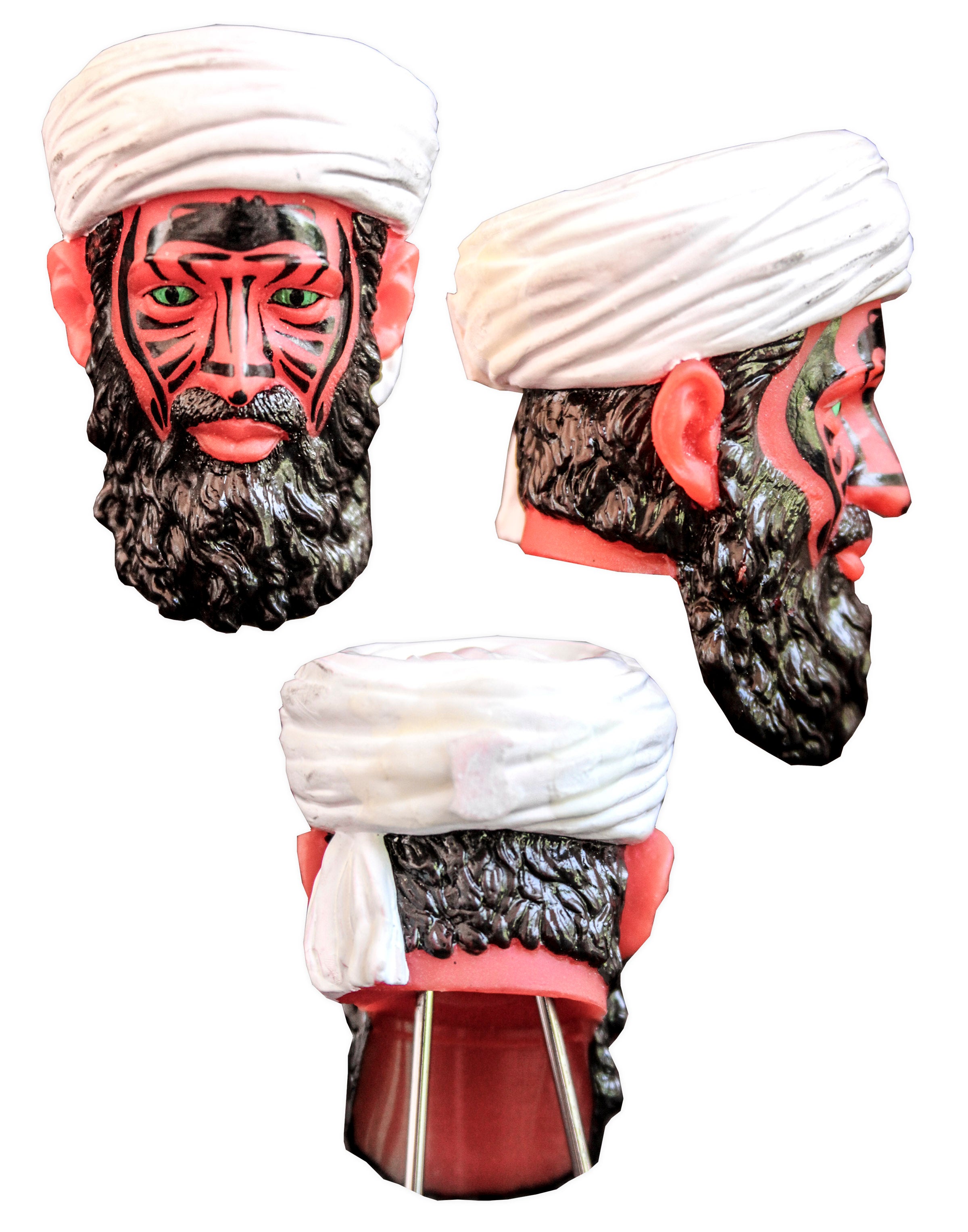 Heat-sensitive paint on the doll's face would change colour to reveal this scary visage