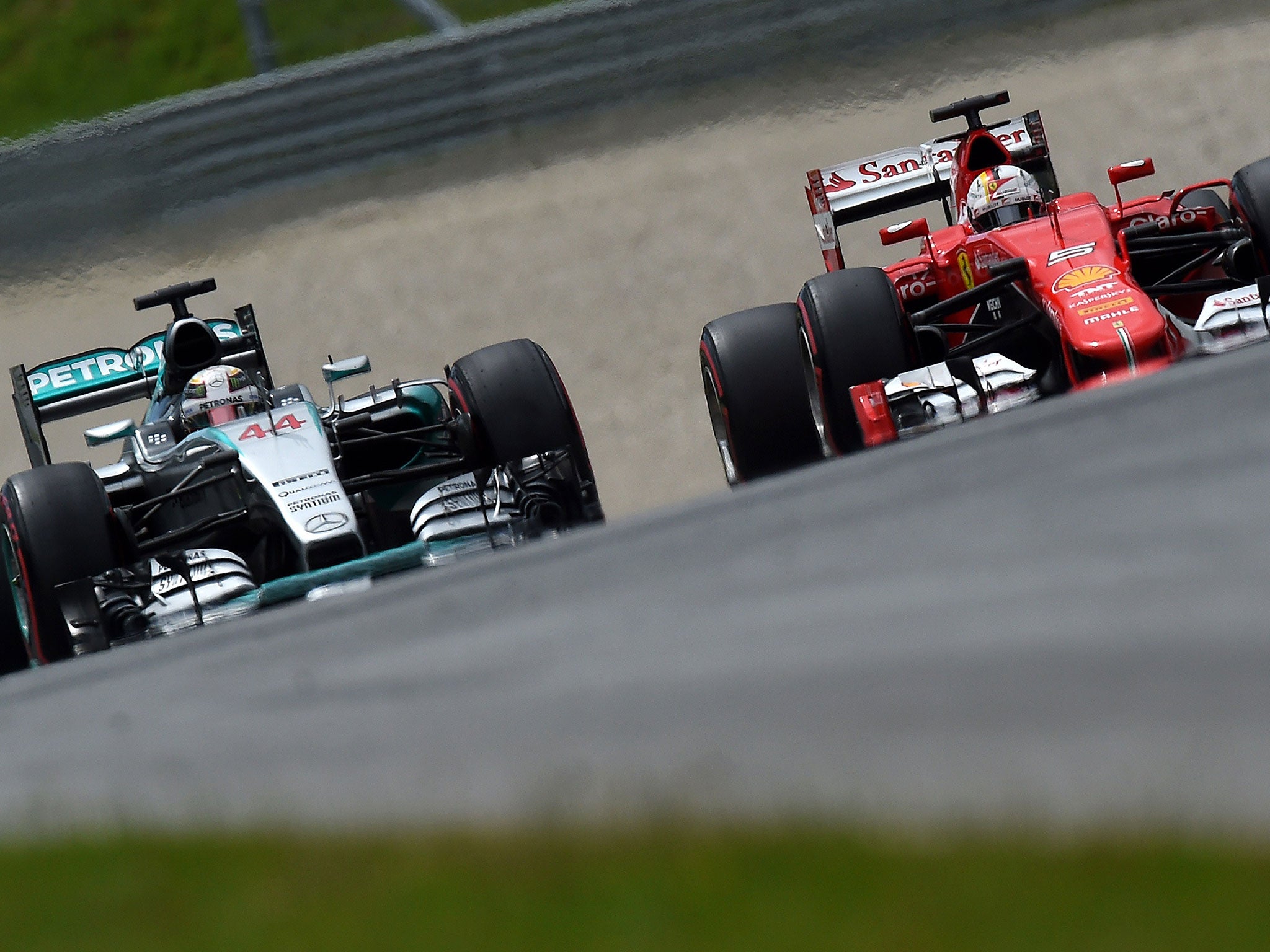 Hamilton trails Vettel in their final run