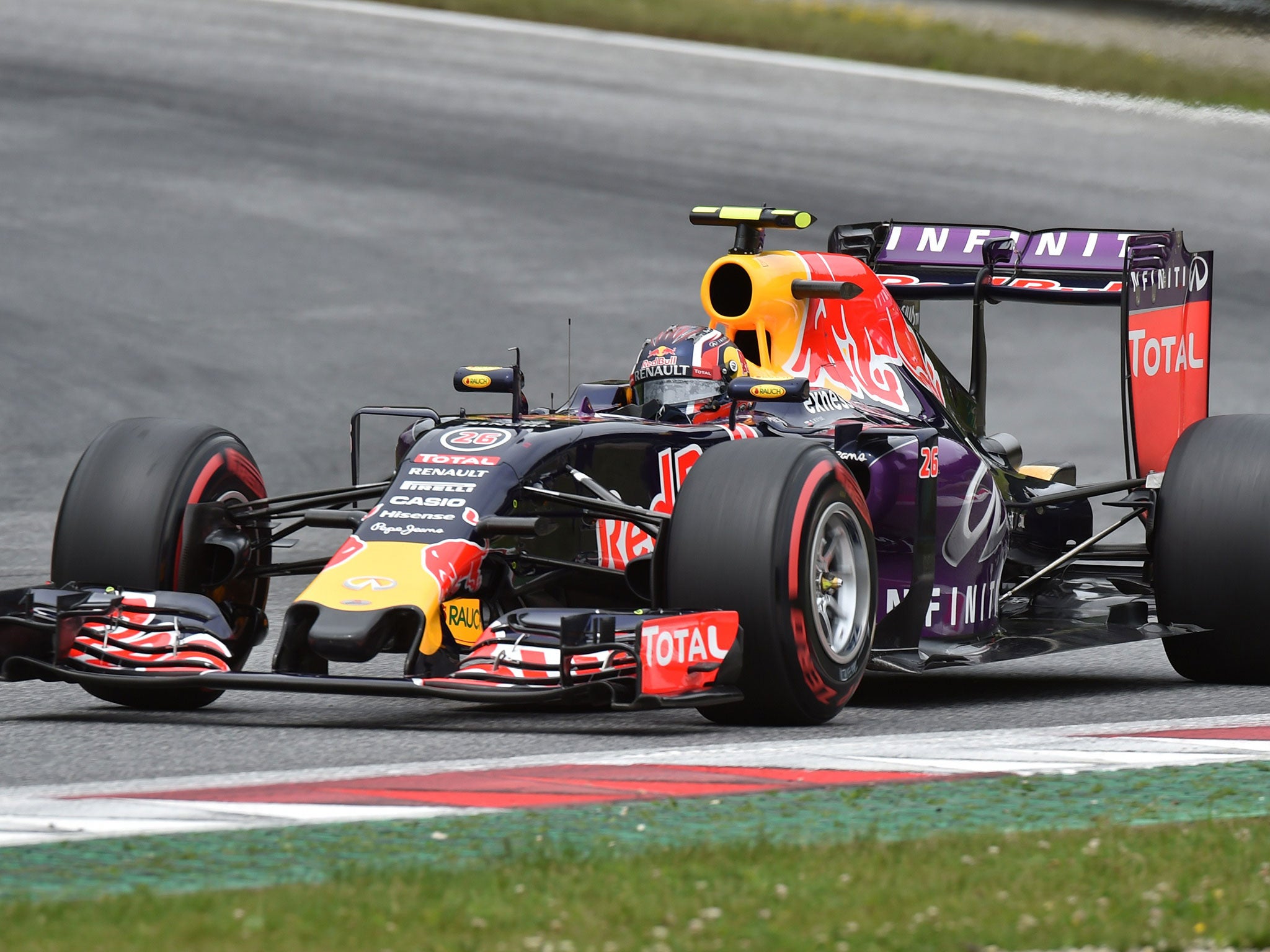 Daniil Kvyat out-qualified his Red Bull team-mate Daniel Ricciardo