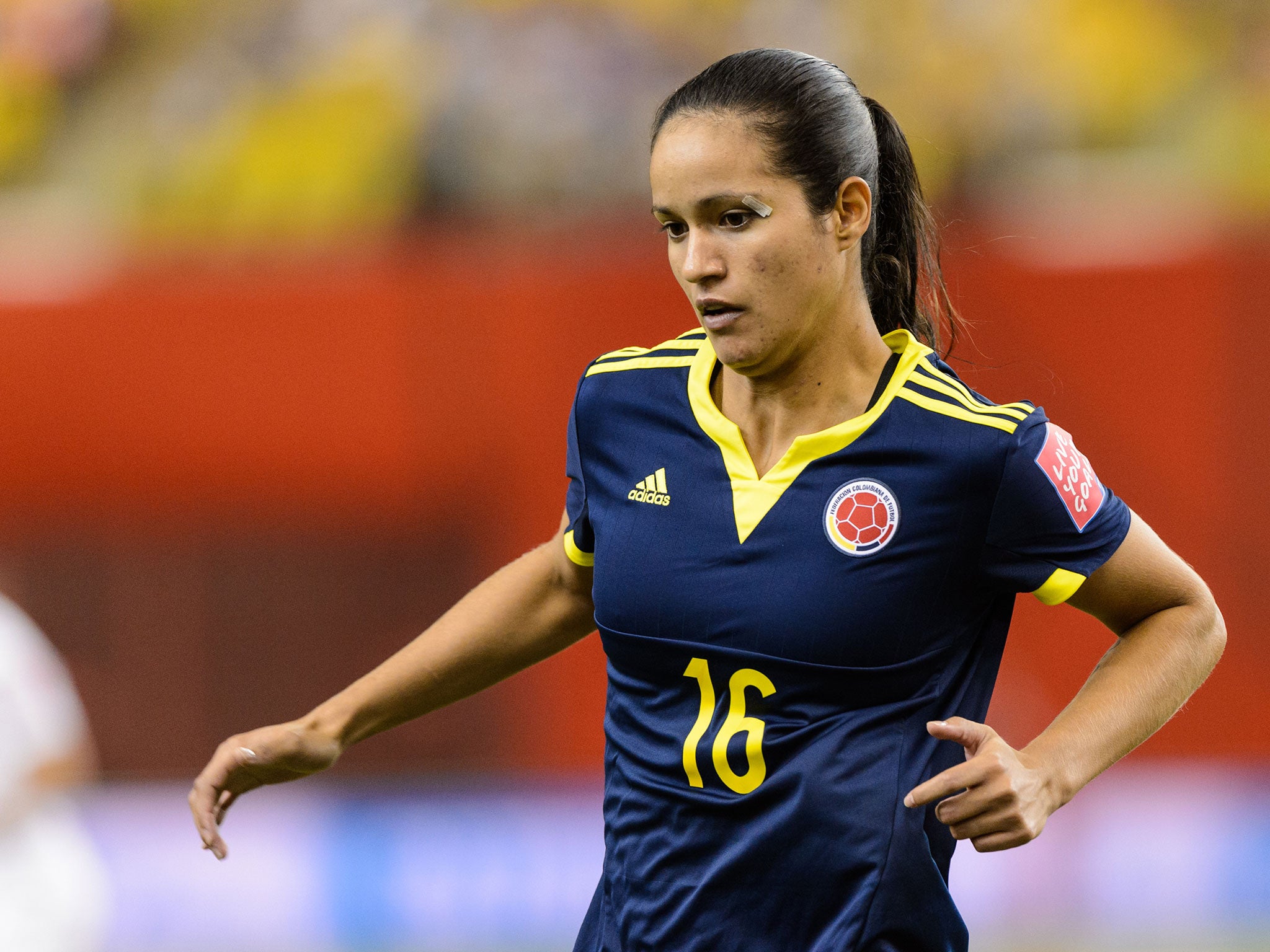 Colombia's Lady Andrade in action during the World Cup