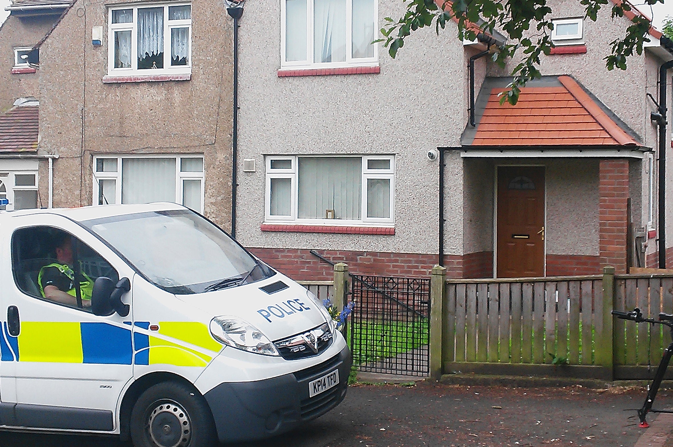 Police outside the family home on Falkland Road eysterday (Photo: Dave Higgens/PA Wire)