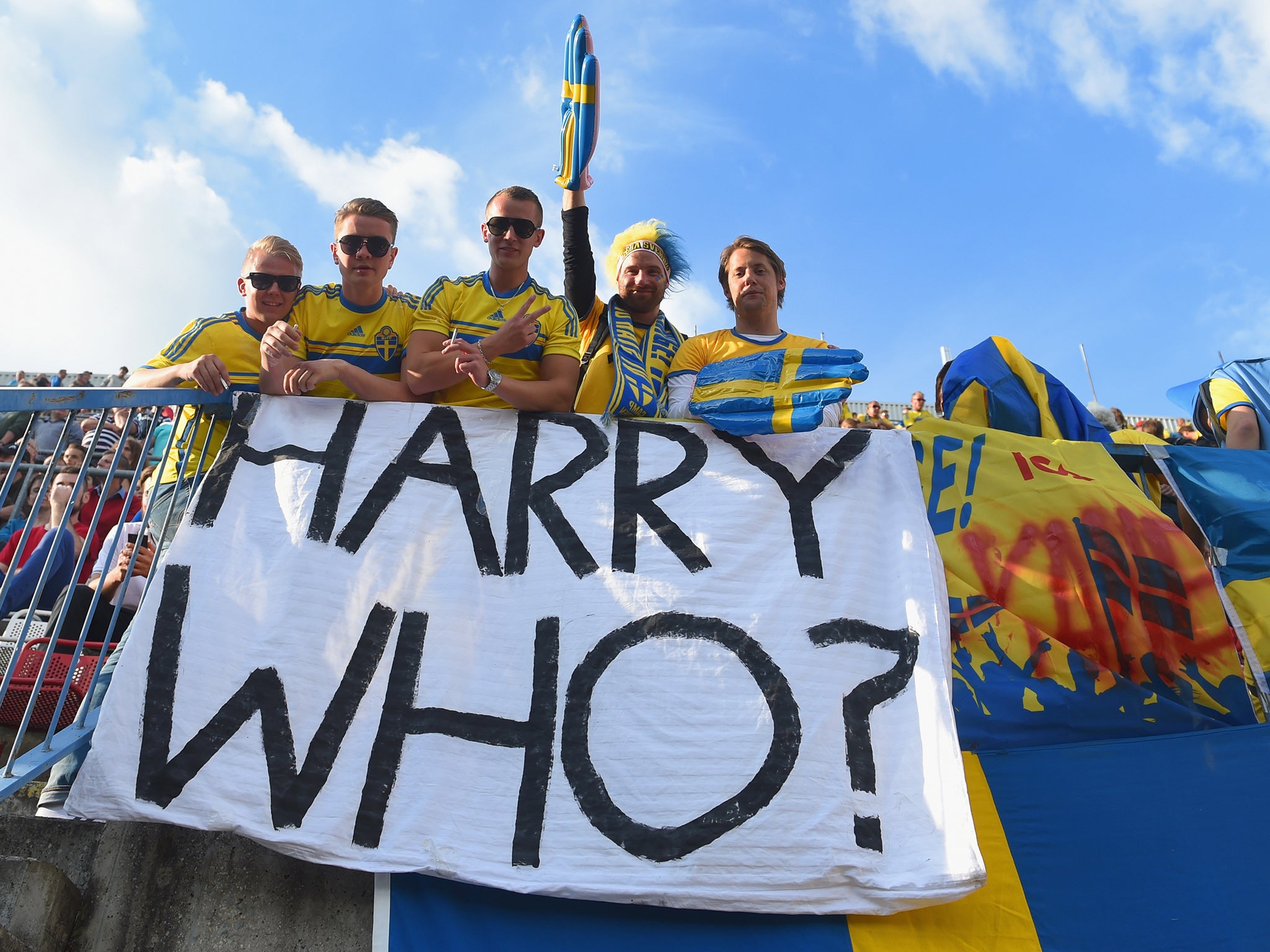 Sweden fans had a message for Harry Kane ahead of kick-off