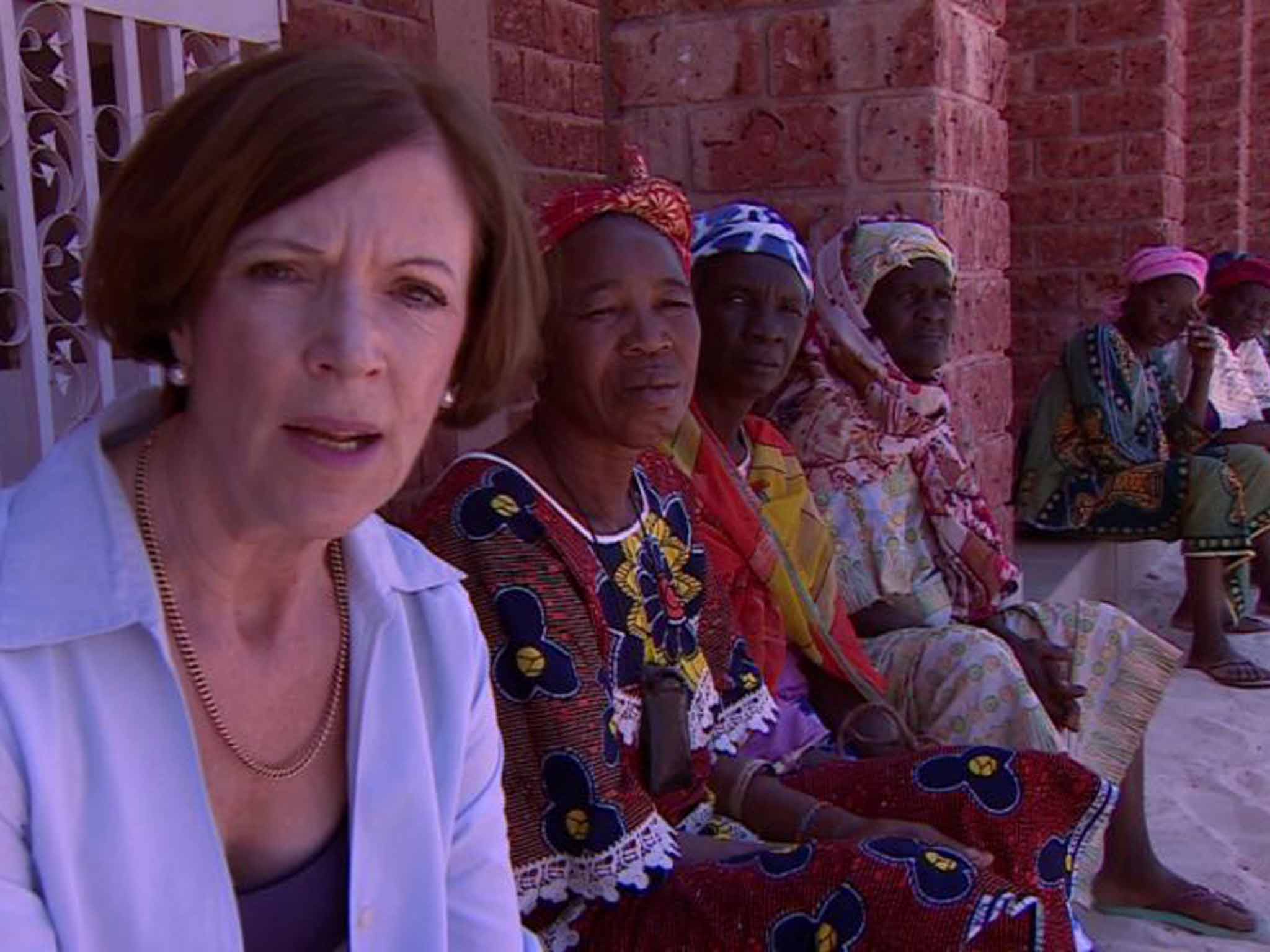 Sue Lloyd-Roberts in action on 'Newsnight'