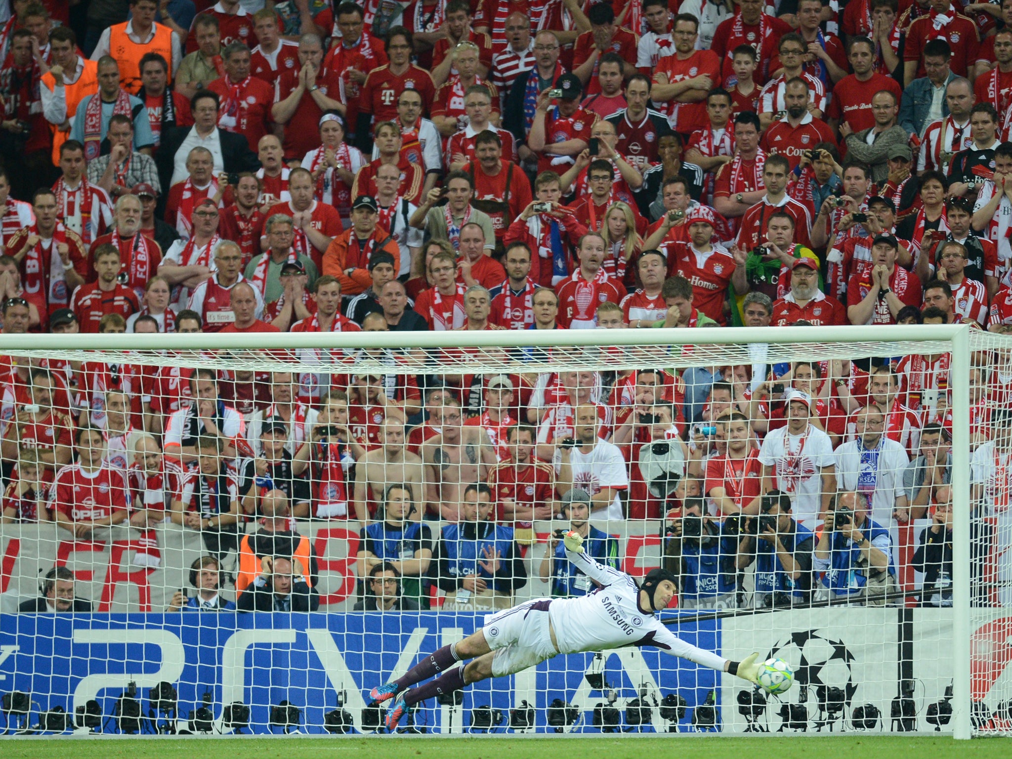 Cech was named man of the match in the 2012 Champions League final after saving three penalties