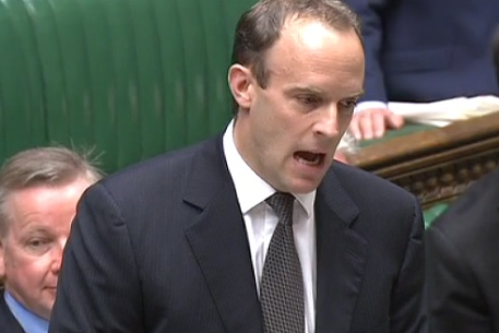 Dominic Raab, a Justice Minister