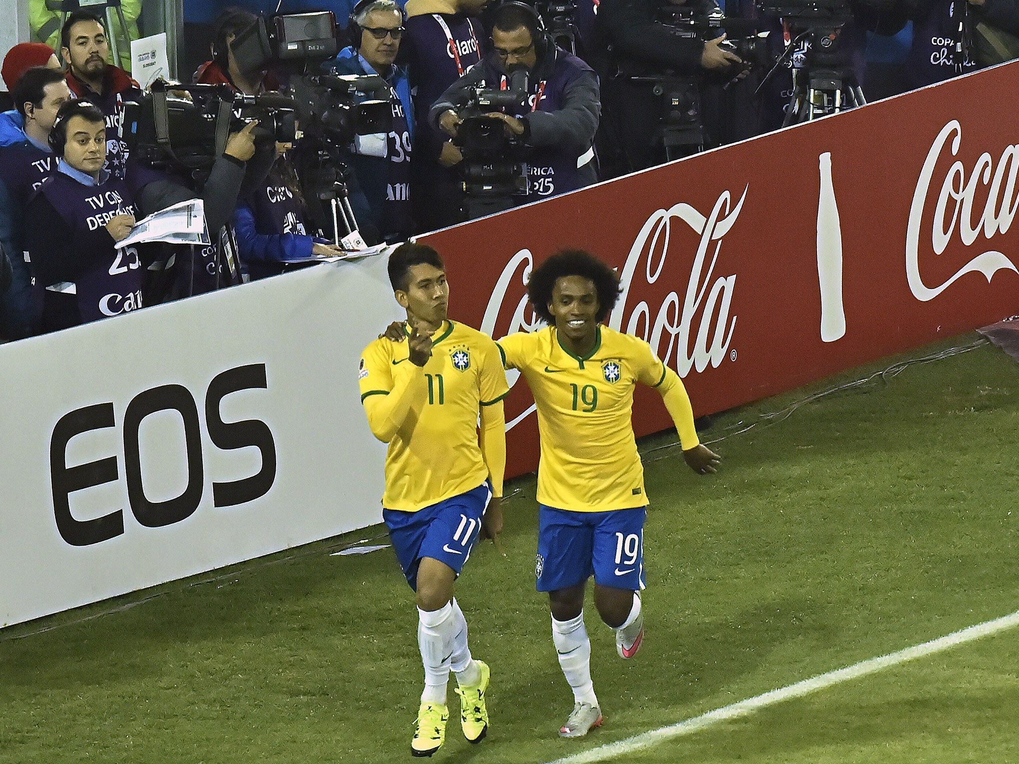 Firmino in action at the Copa America