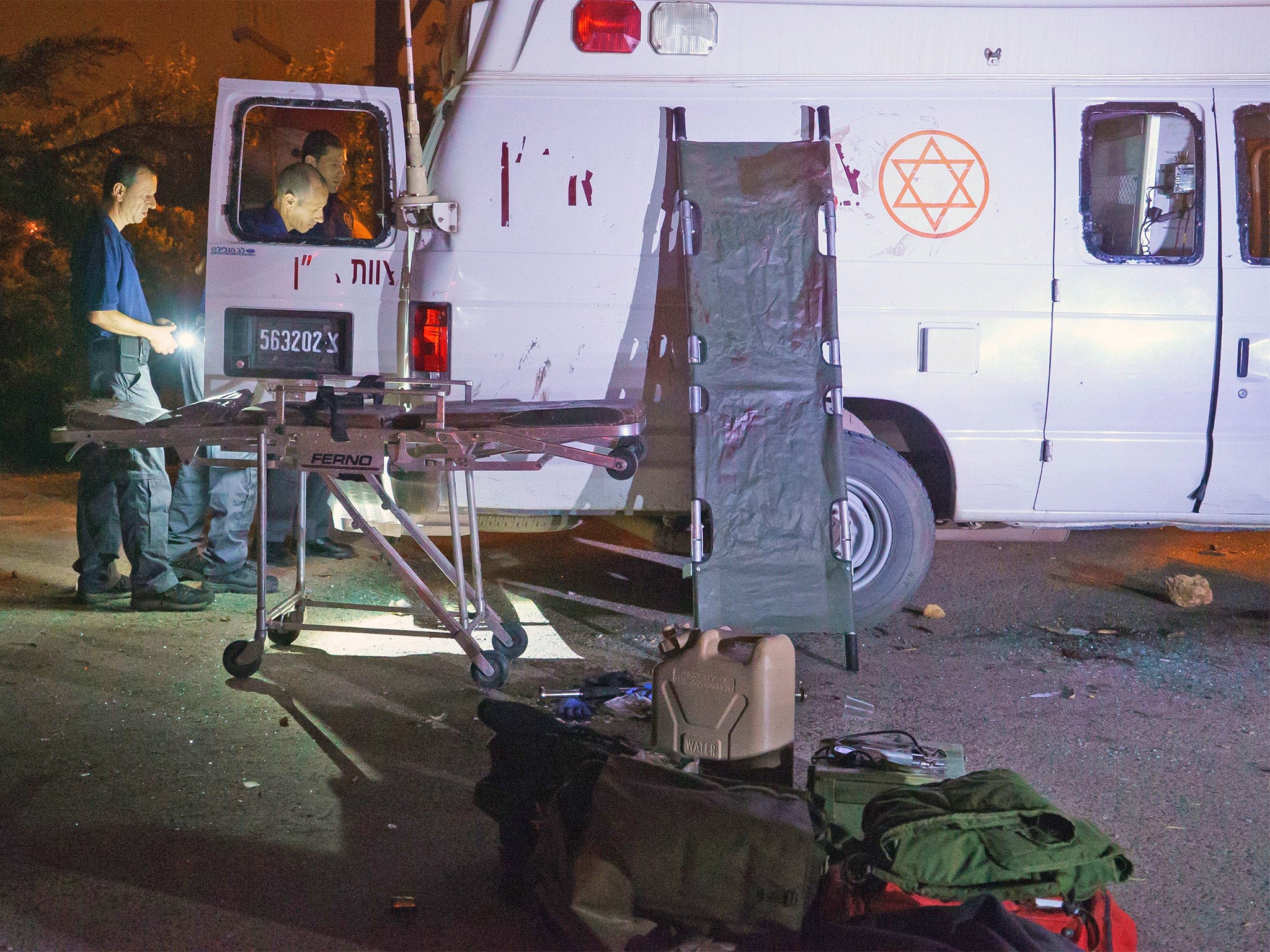 Public radio reported that around 200 Druze from Majdal Shams had pelted the ambulance with stones (Getty)