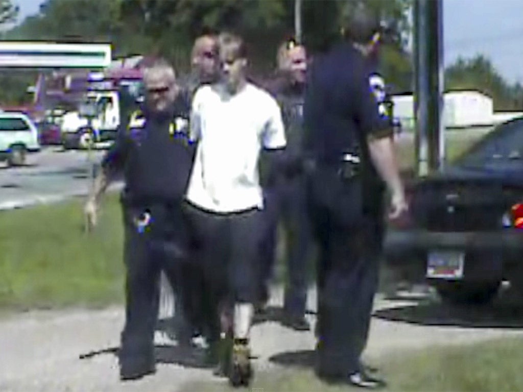 Dylann Roof was arrested a day after the shooting in Charleston