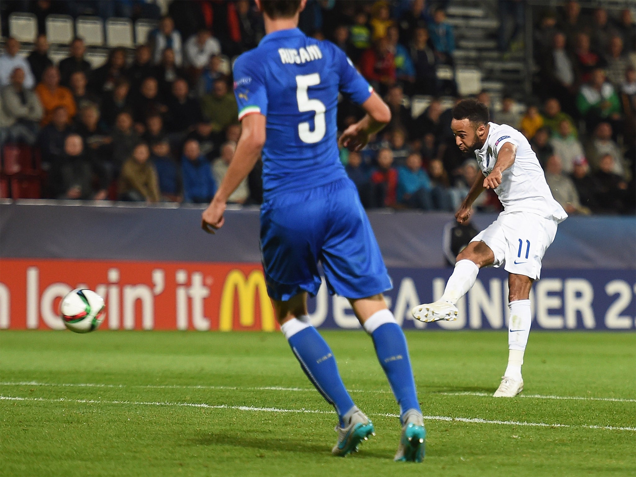 Nathan Redmond scores a late consolation goal (Getty)