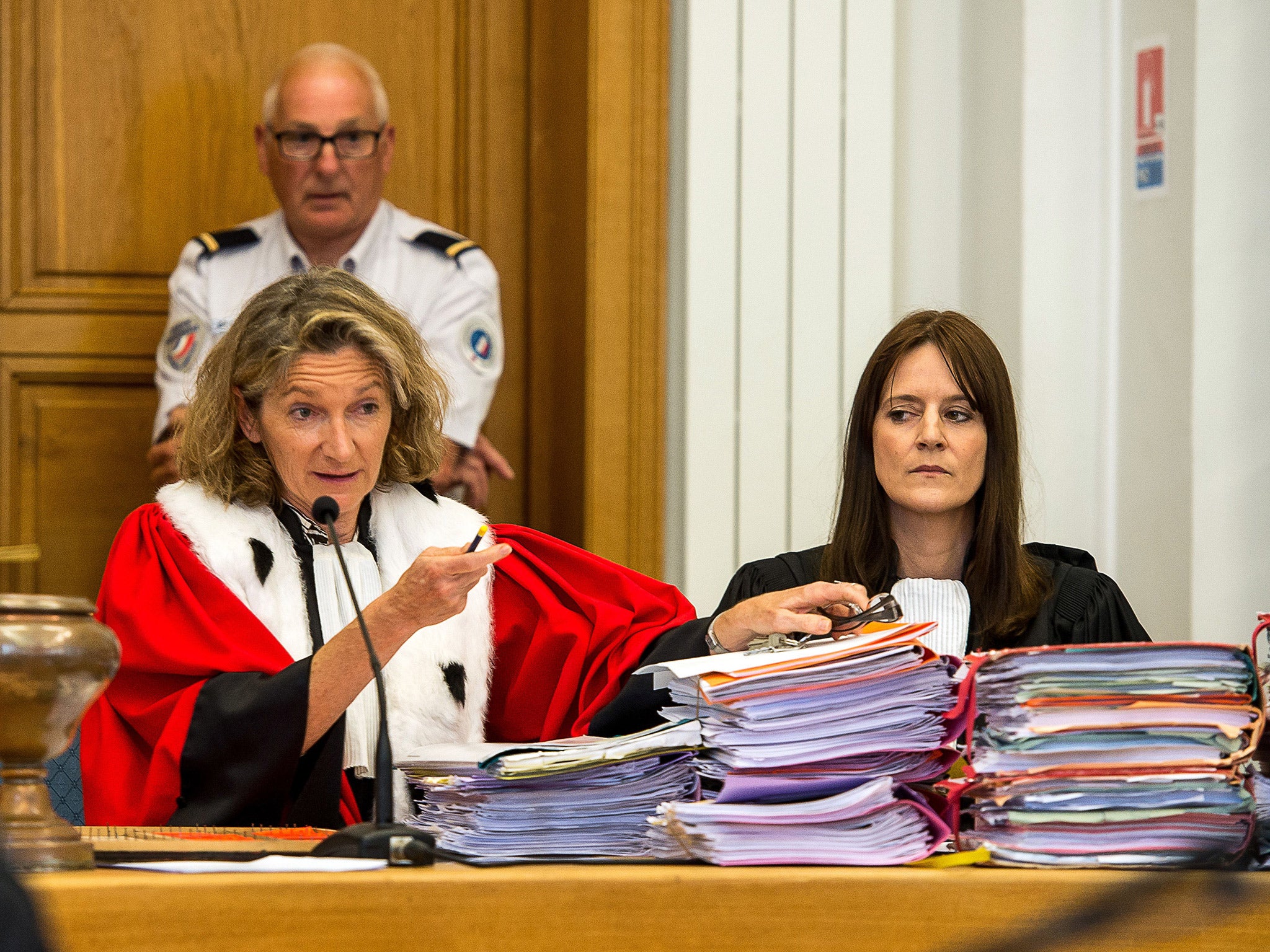 The trial is under way in the North Assize Court in Douai, France