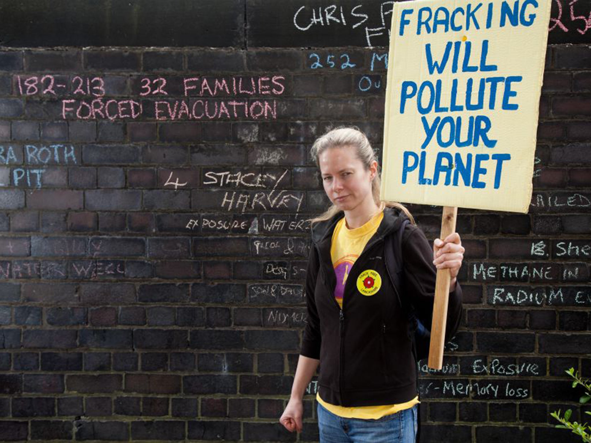 Anti-fracking protestors gathered outside Lancashire County Hall in Preston last month (Alamy)