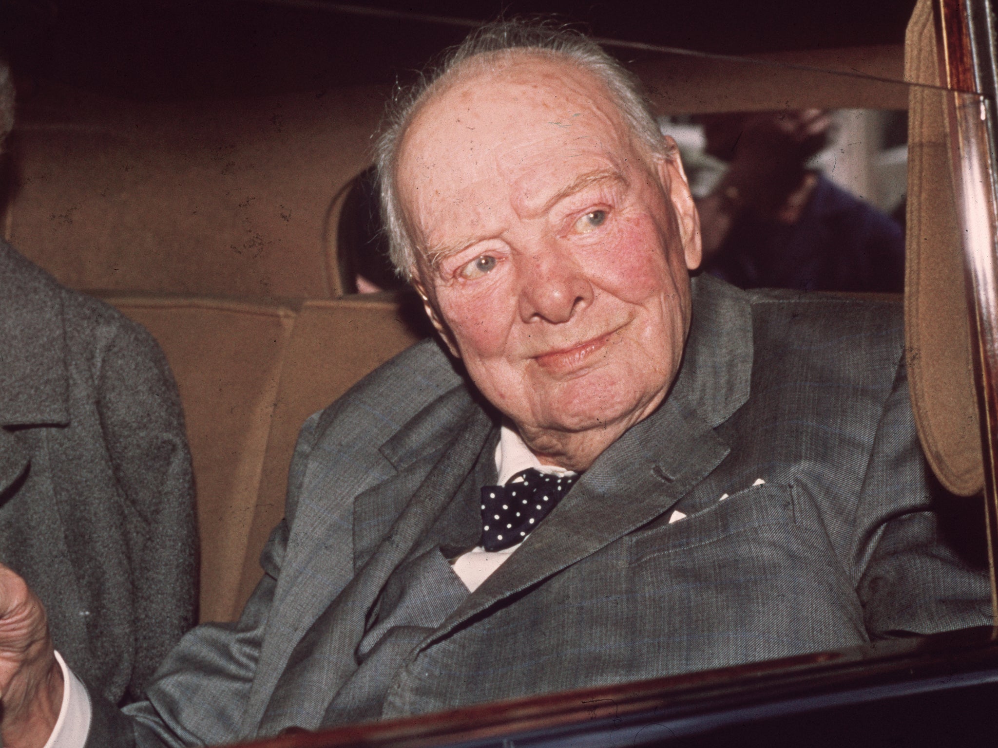 Nigel Farage compared Tim Aker to Sir Winston Churchill, pictured here in 1964