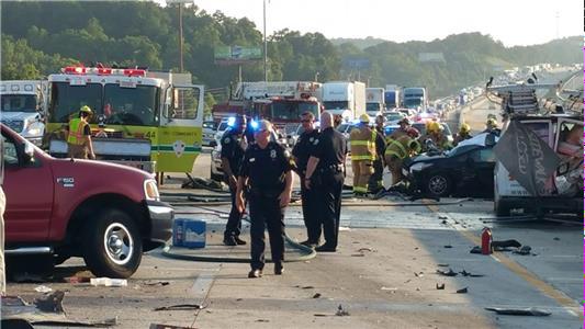 Chattanooga Police tend to the scene