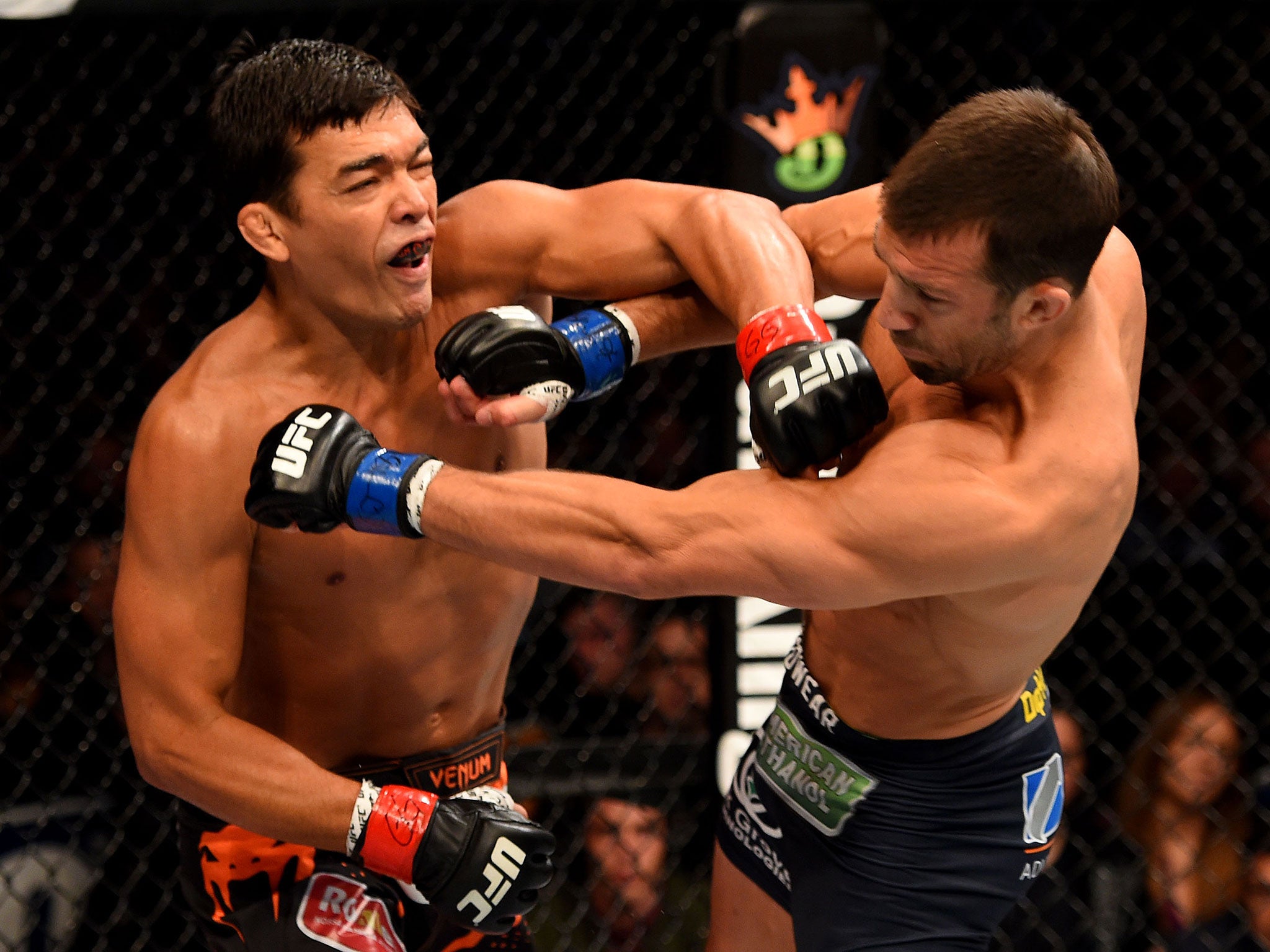 Lyoto Machida punches Luke Rockhold