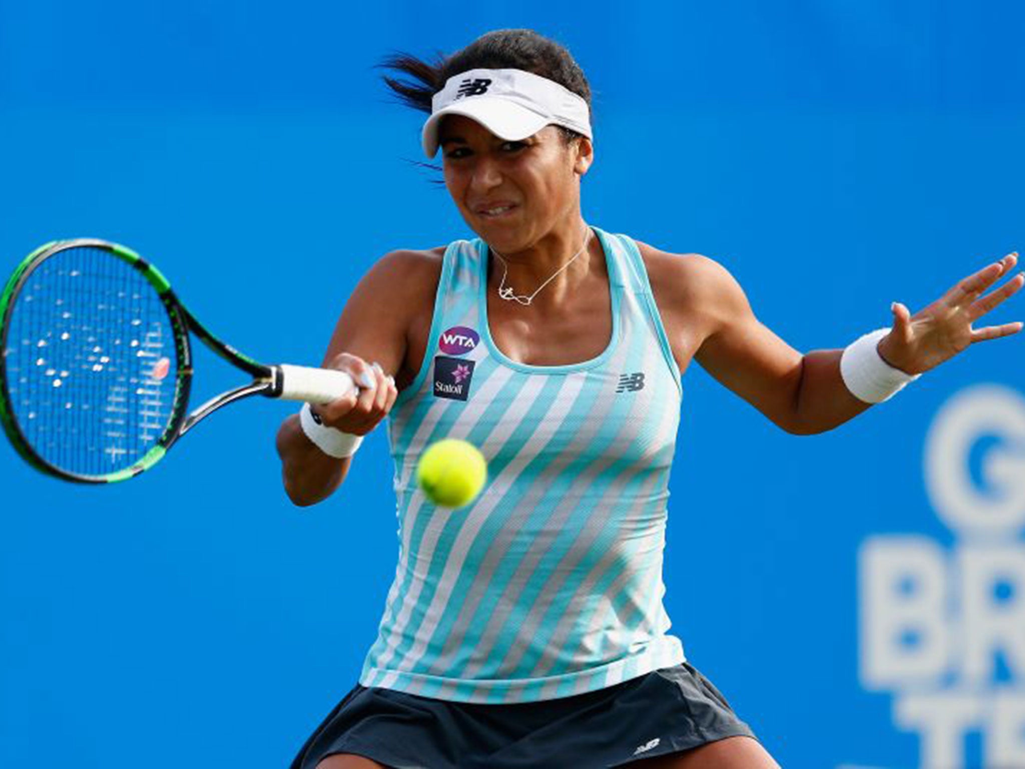 Heather Watson is extremely focused and can upset anyone on her day