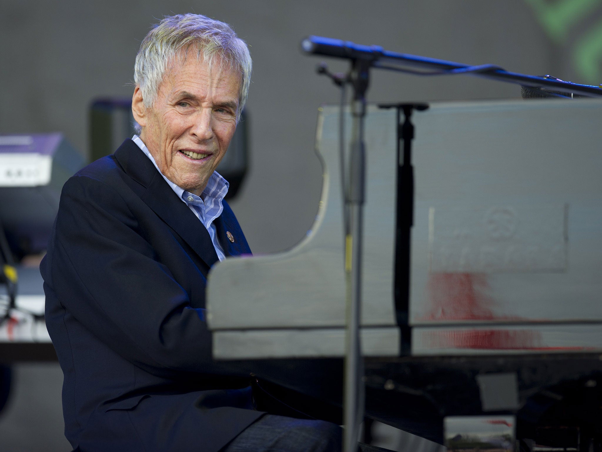 Burt Bacharach performs on the Pyramid Stage at Glastonbury 2015