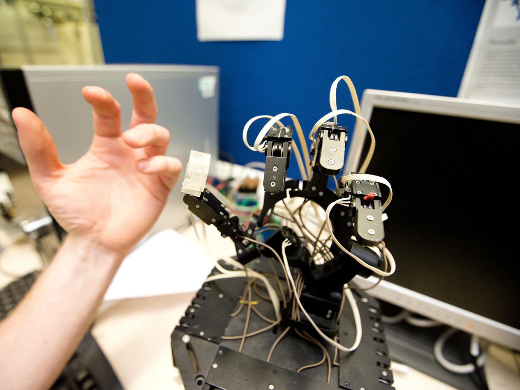 Some robotic hands are so advanced they can flex their palms as well as their fingers