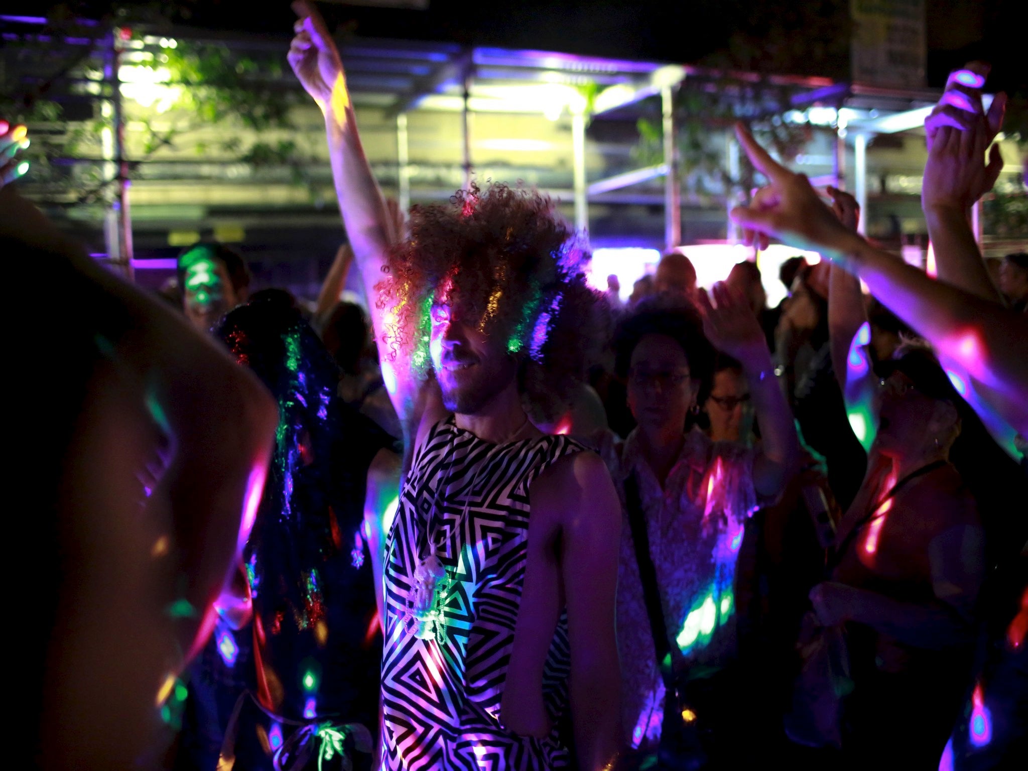 Scenes outside New York's Stonewall Inn