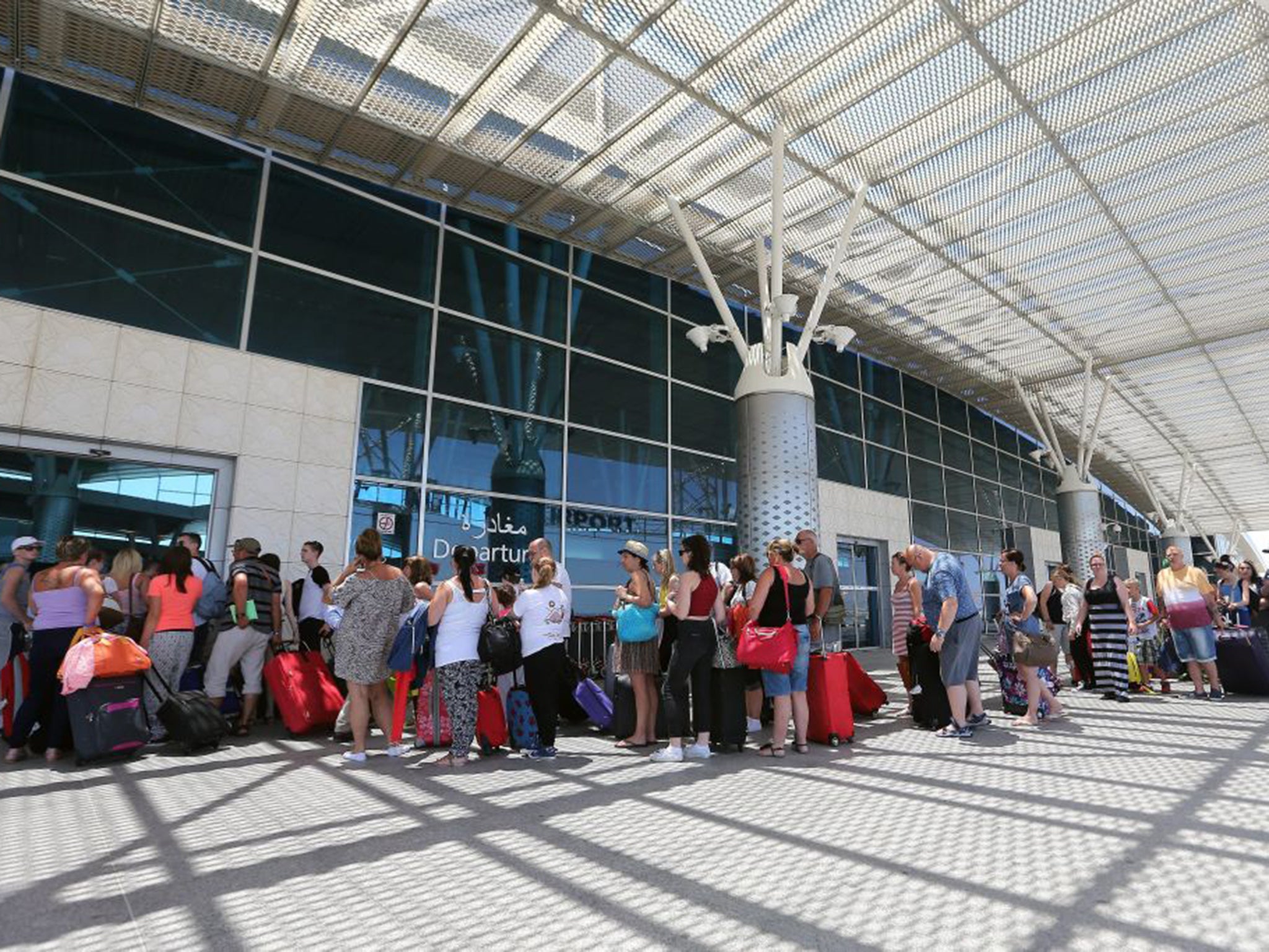 Queues formed as tourists poured into Enfidha International Airport