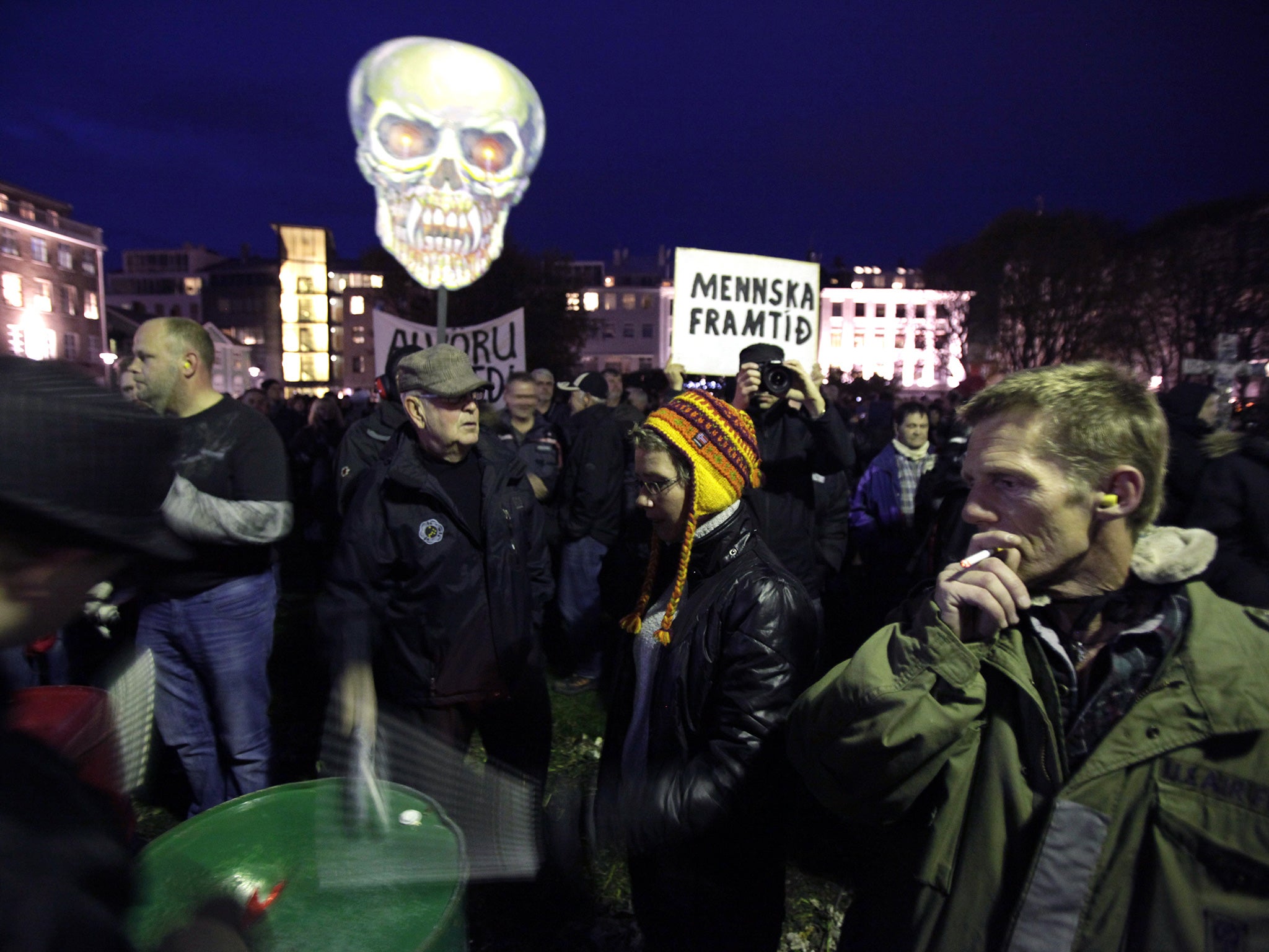 Protests outside parliament are starting up again (AFP)