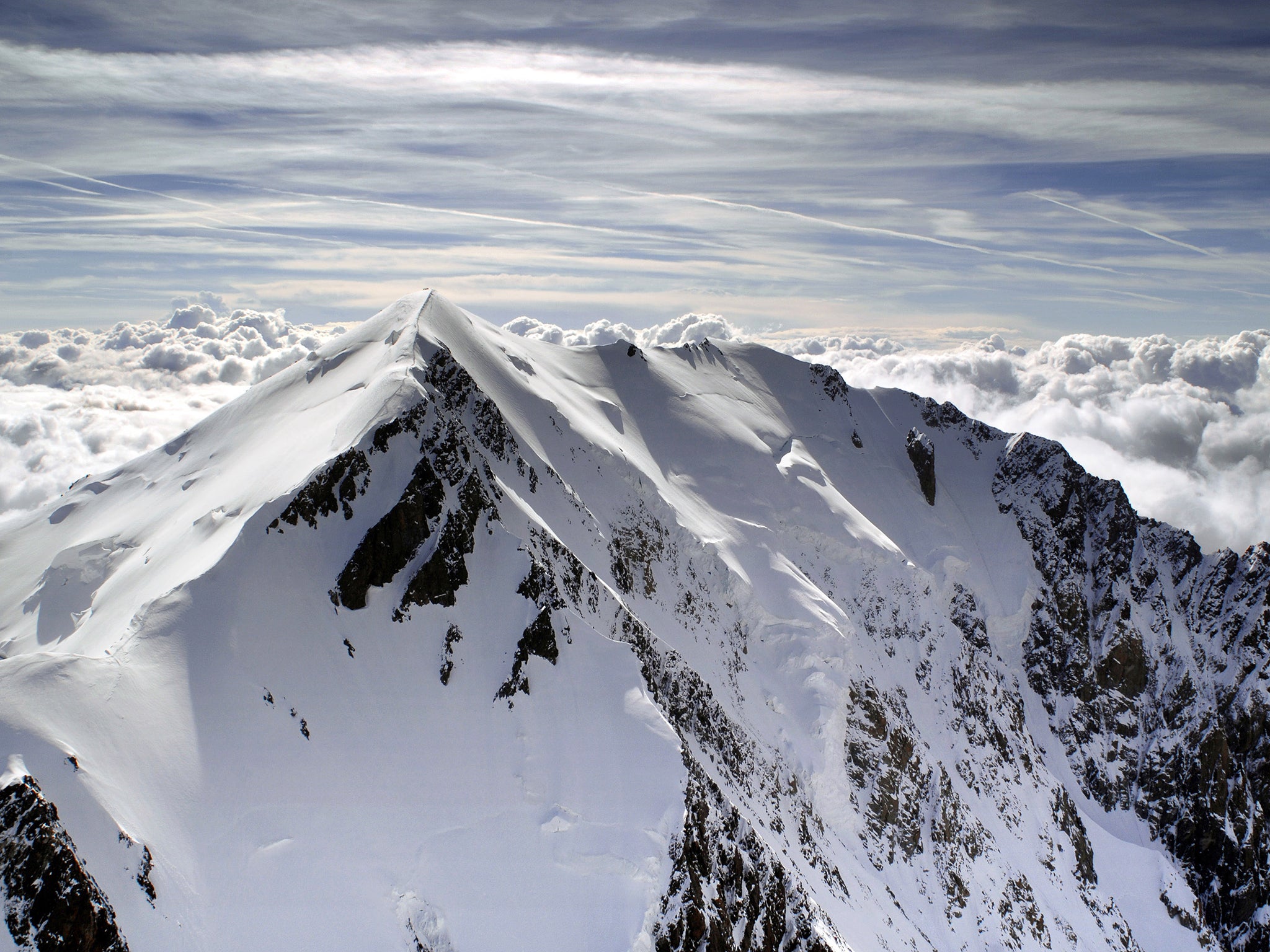 Mont Blanc itself is 4,810m (15,781ft) tall (Getty)