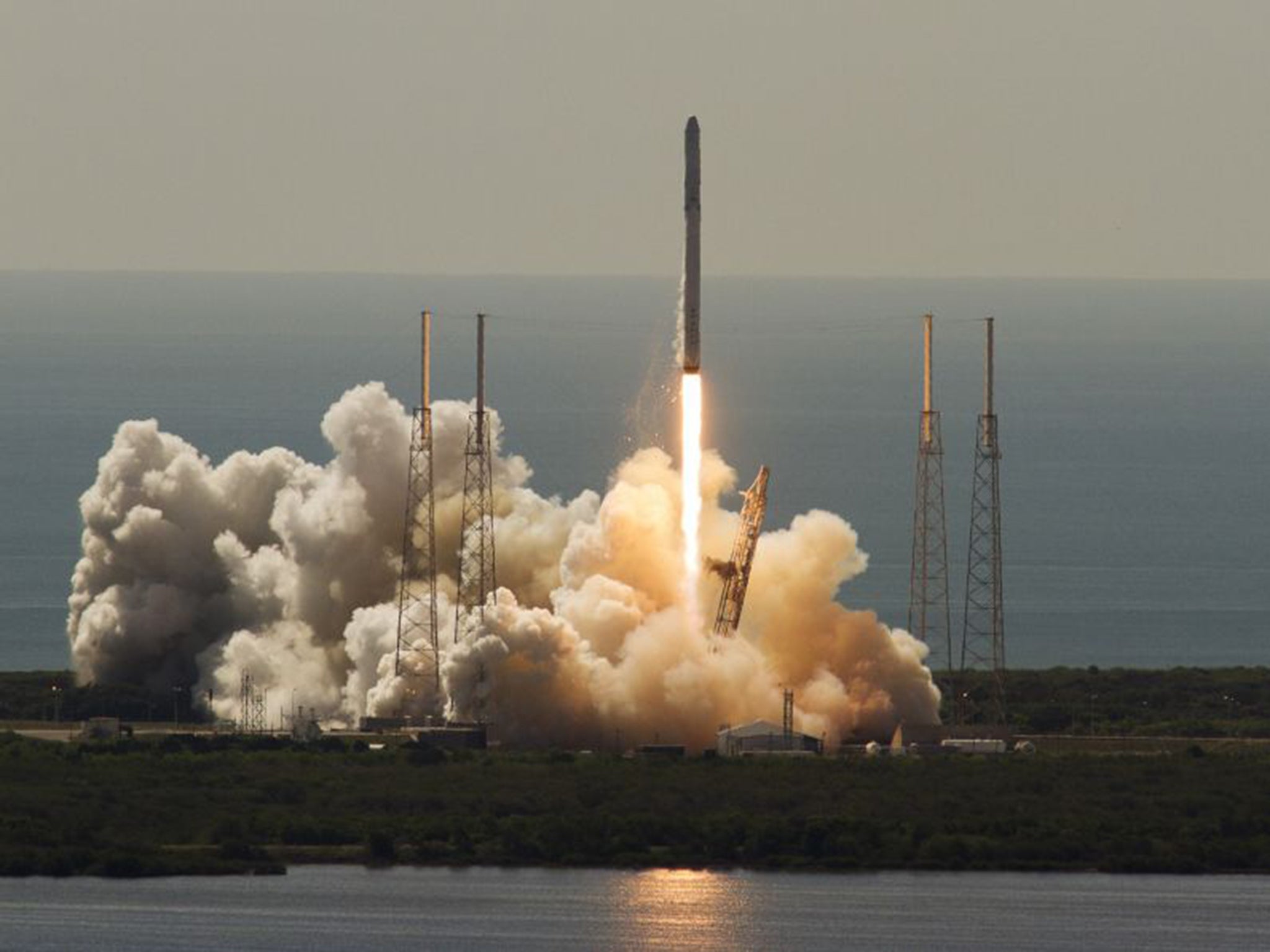 The SpaceX ‘Falcon 9’ rocket exploded after launching from Cape Canaveral, Florida