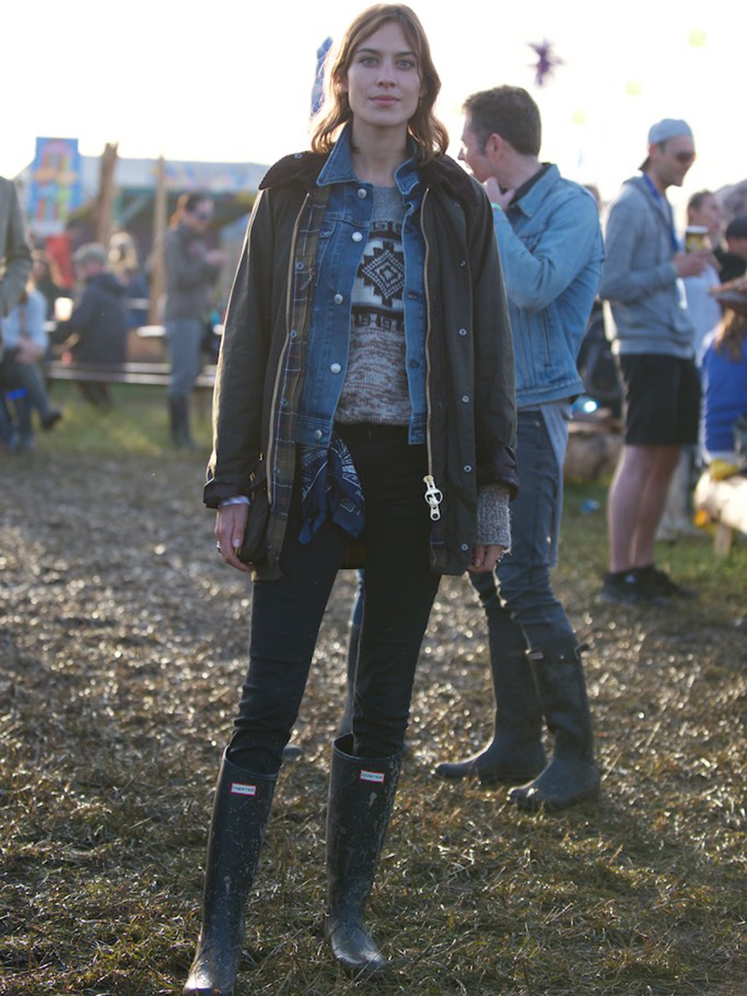 Alexa Chung at Glastonbury