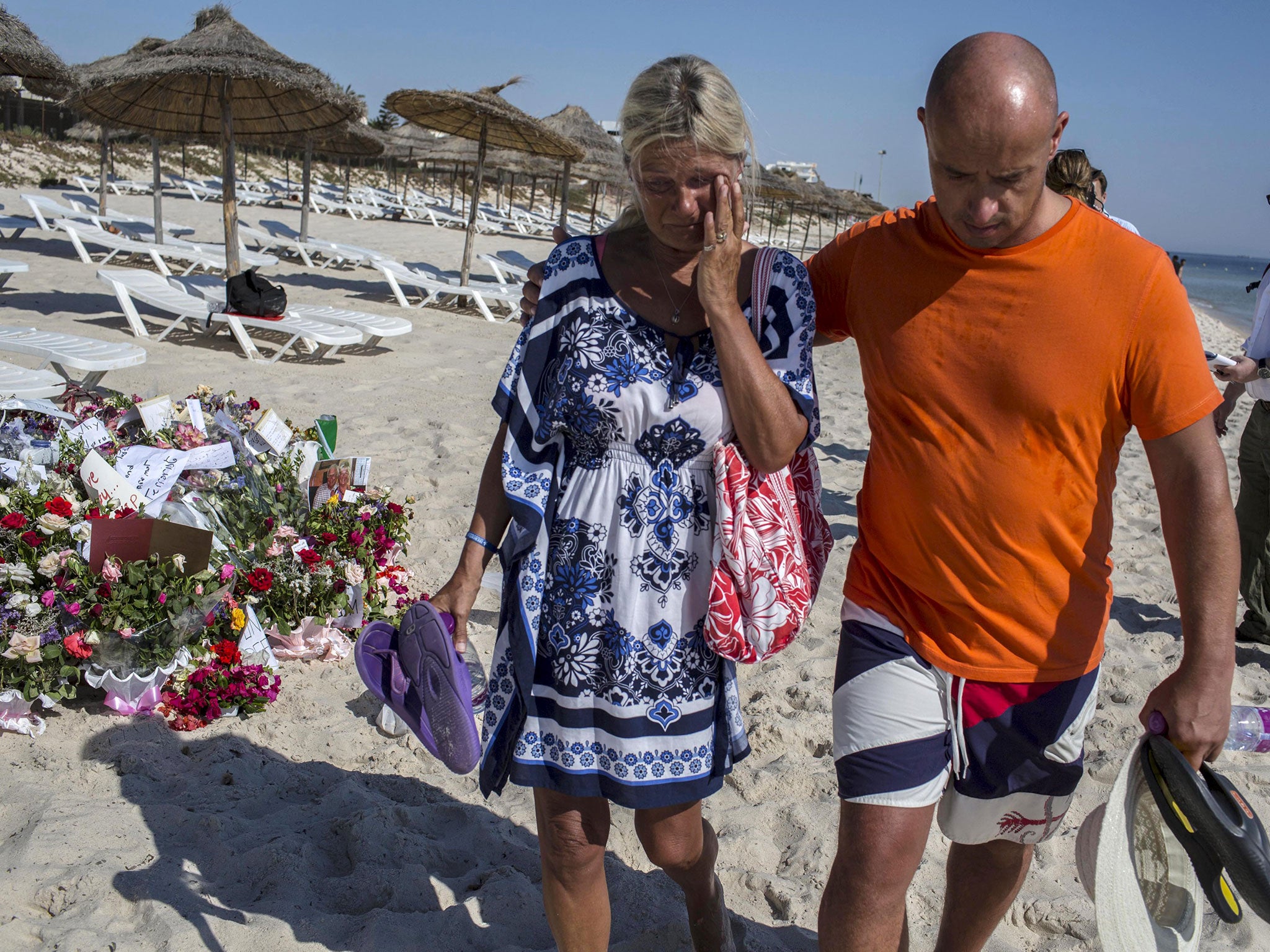 Several survivors have spoken of a second armed man who was possibly wearing red shorts