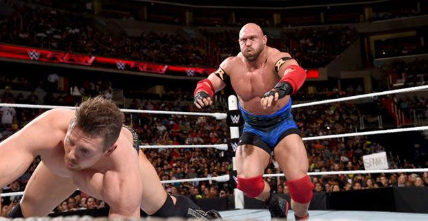 Ryback chases after The Miz