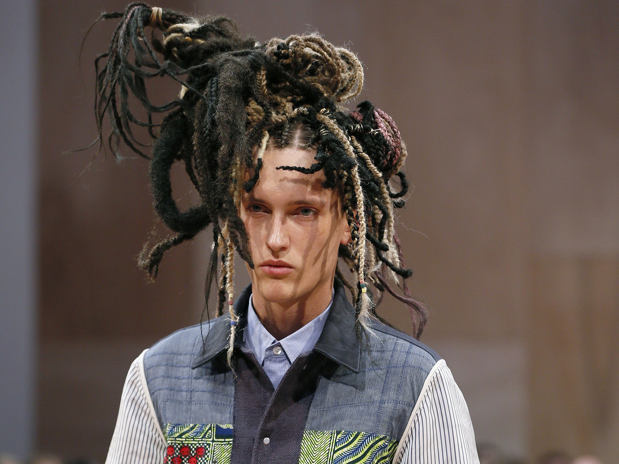 Junya Watanabe's 'Rachel Dolezal' fashion show