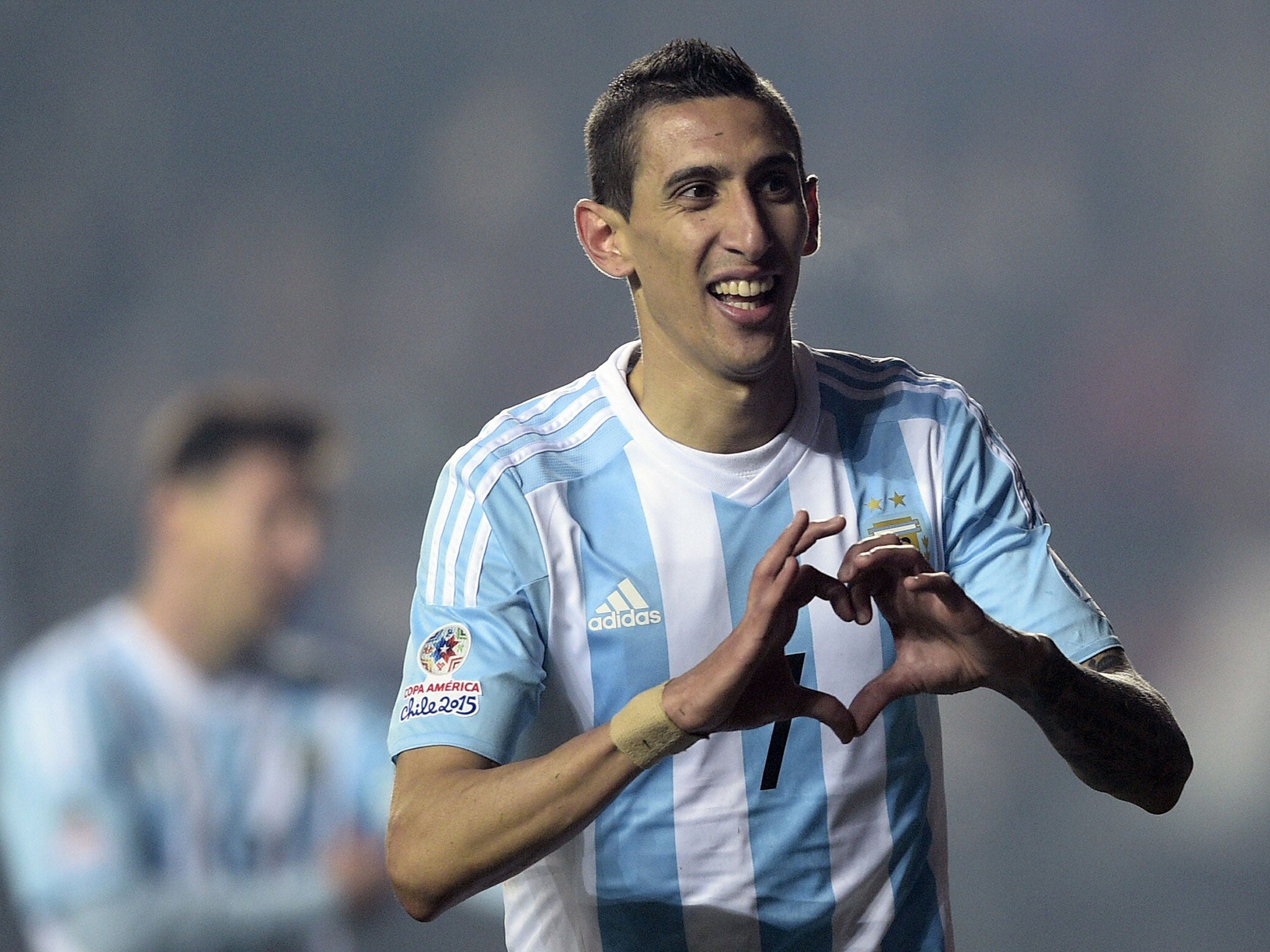 Di Maria scored twice to help Argentina reach the final of the Copa America